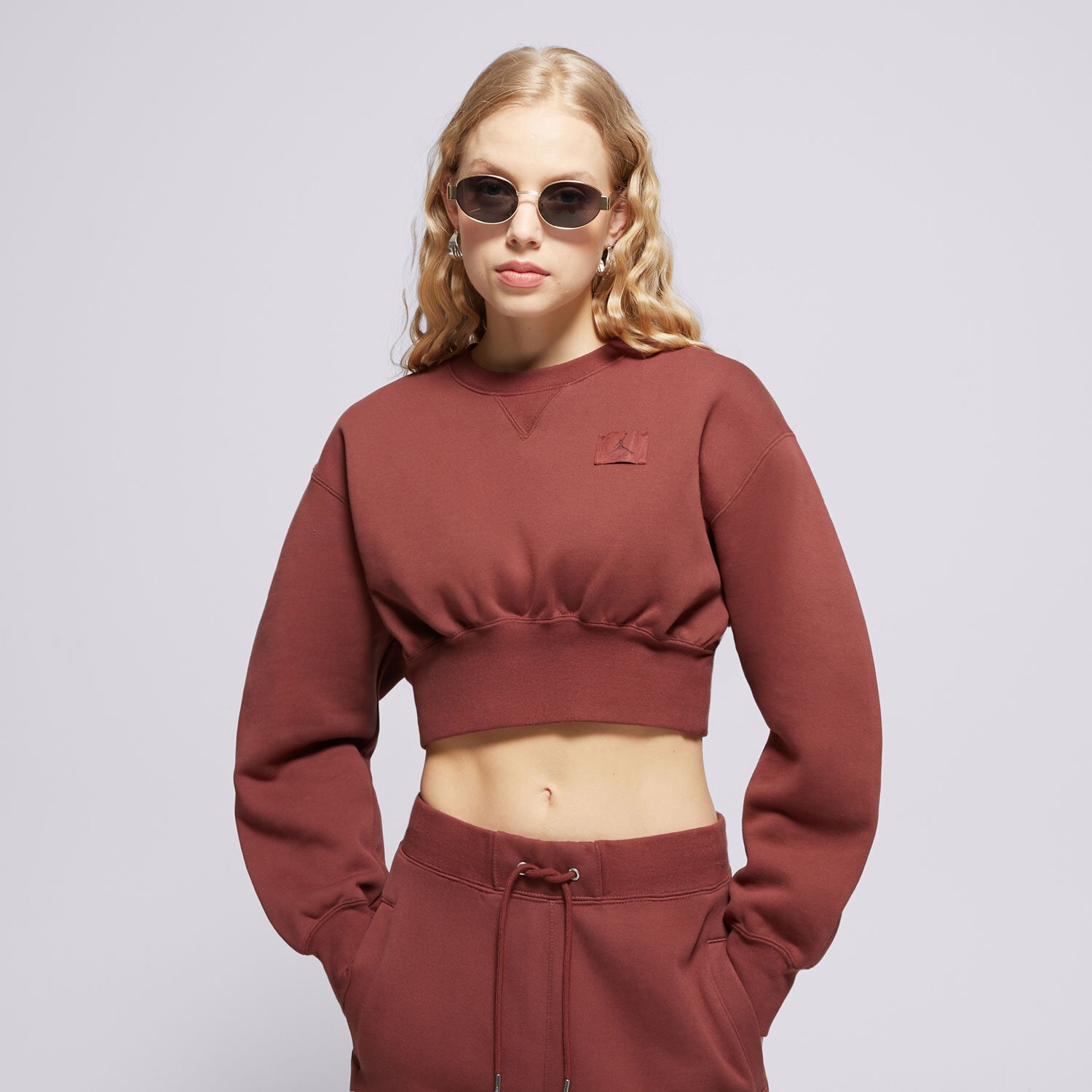 Bluza damska JORDAN BLUZA FLT FLC NOV TOP 24 FV7152-231 BRĄZOWY