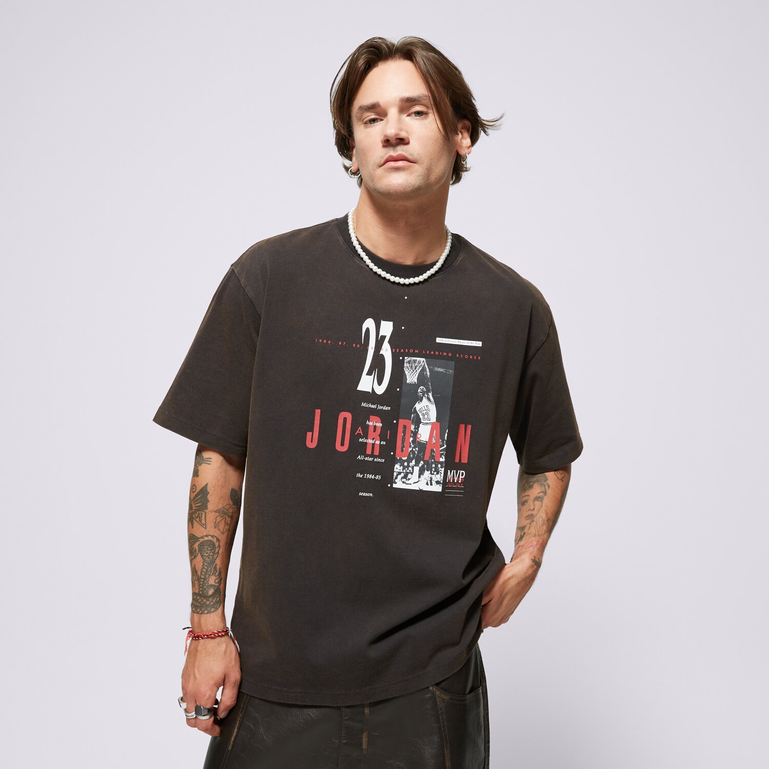 Koszulka, t-shirt sportowy męski JORDAN T-SHIRT M J REISSUE GX SS CREW HJ2356-010 CZARNY