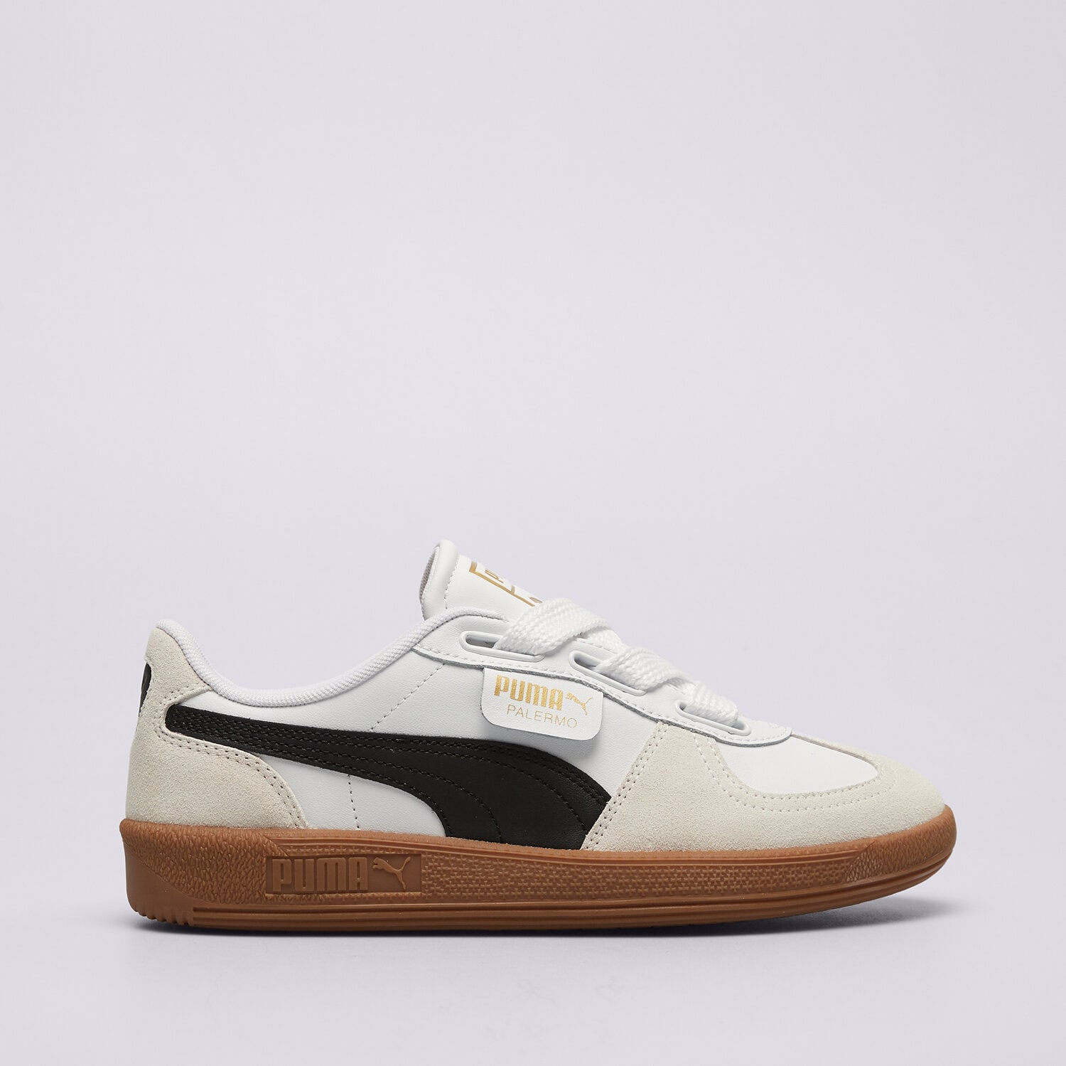 Buty sneakersy damskie PUMA PALERMO WIDE LACE  40210901 BIAŁY