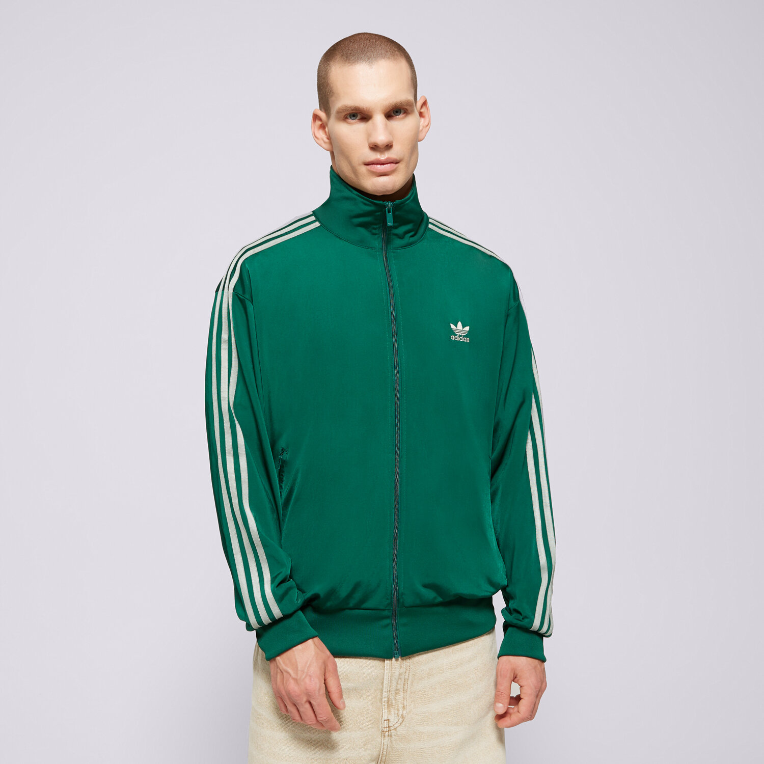 Bluza męska ADIDAS BLUZA ROZPINANA FBIRD TT JP2543 ZIELONY