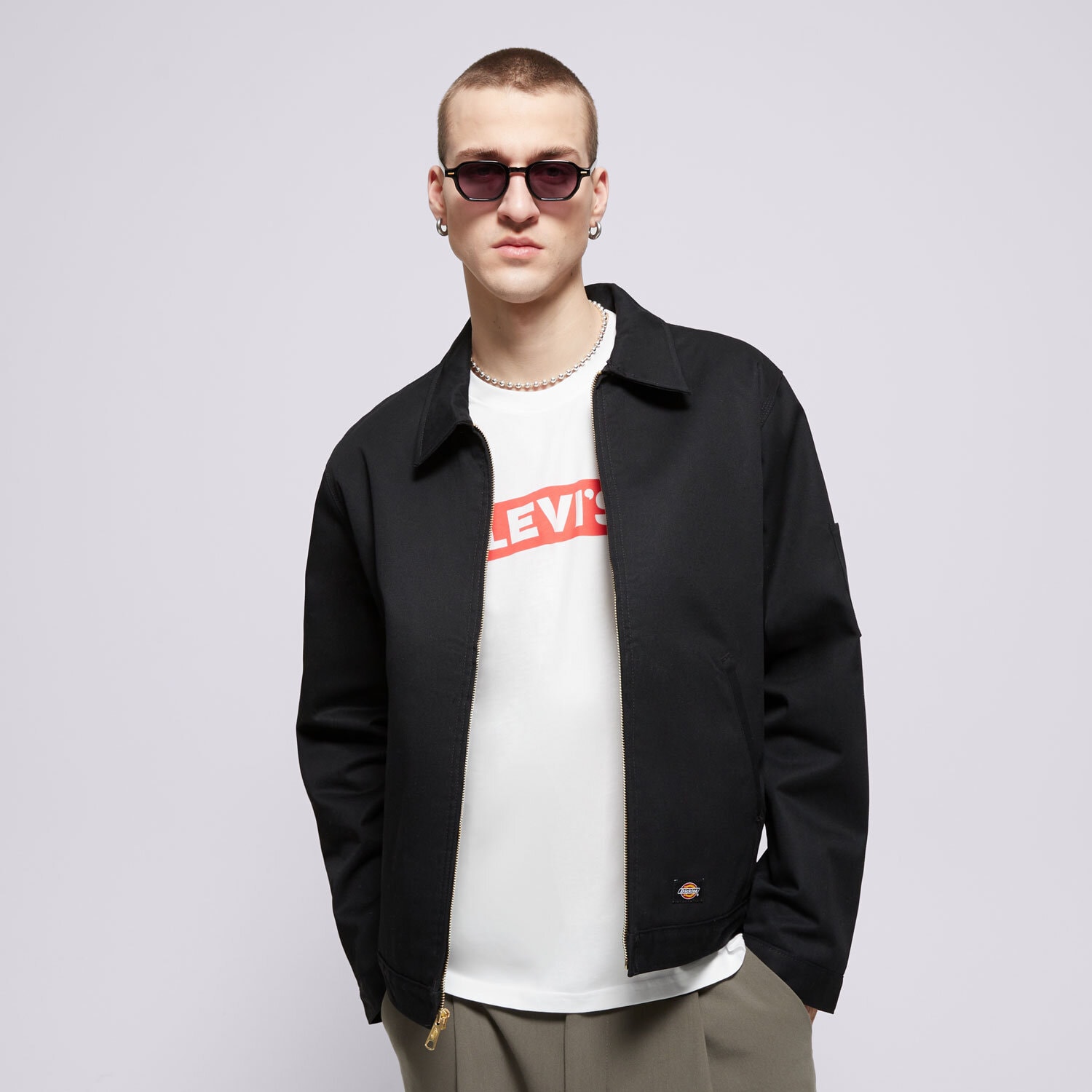 Kurtka wiosenna / jesienna męska DICKIES KURTKA M LINED EISENHOWER JACKET REC DK0A4XK4BLK1 CZARNY