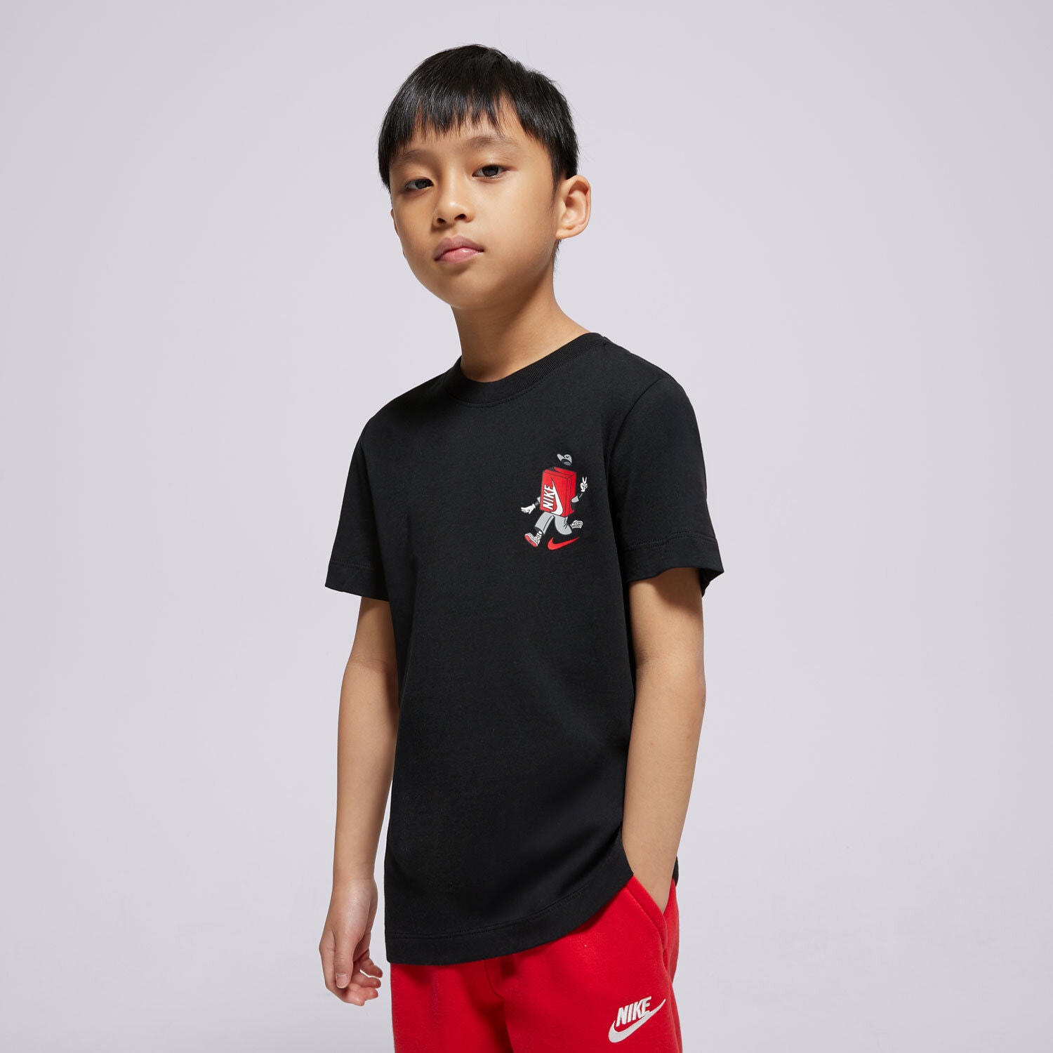 Koszulka, t-shirt dla dzieci NIKE T-SHIRT K NSW TEE BOXY 1 JDI MUSIC BOY HM5660-010 CZARNY