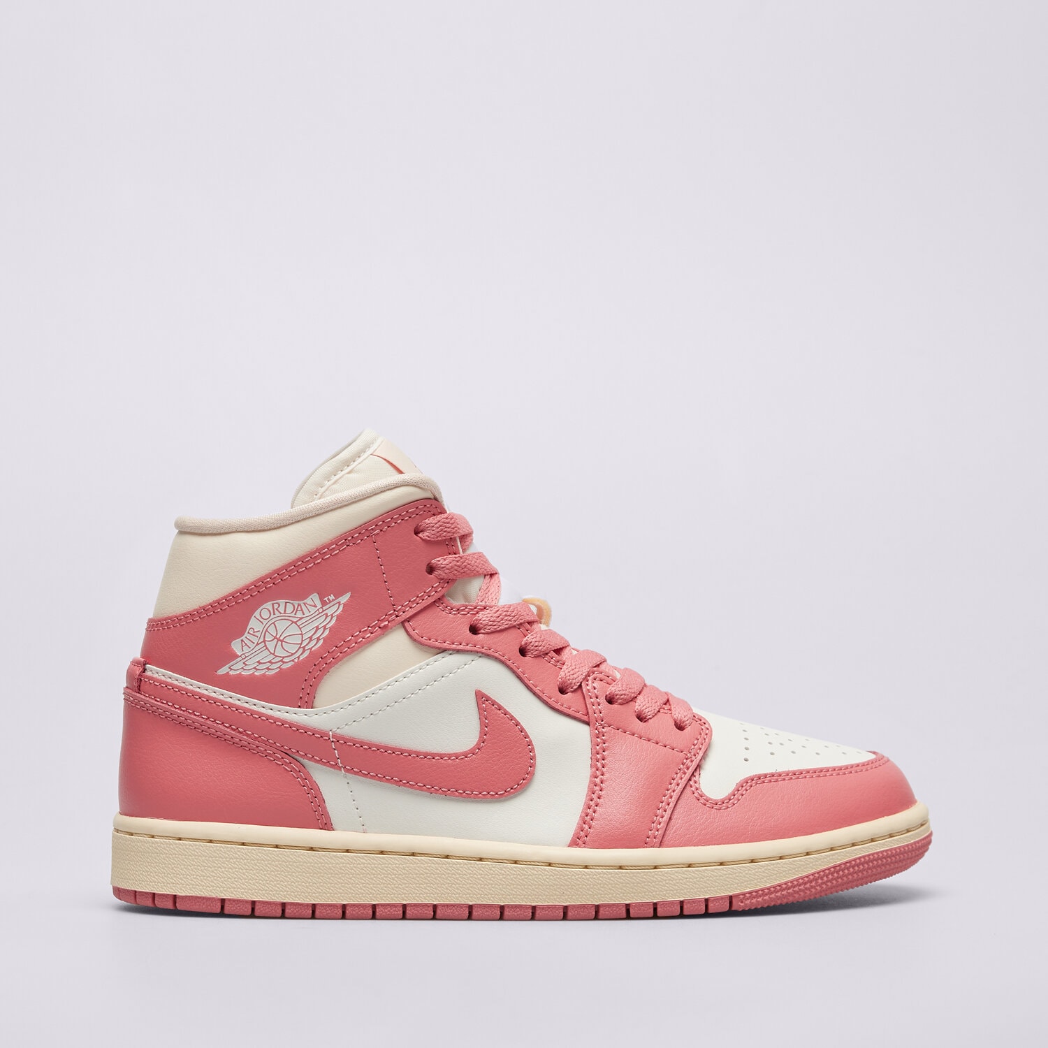 Buty sneakersy damskie JORDAN AIR 1 MID BQ6472-109 BEŻOWY