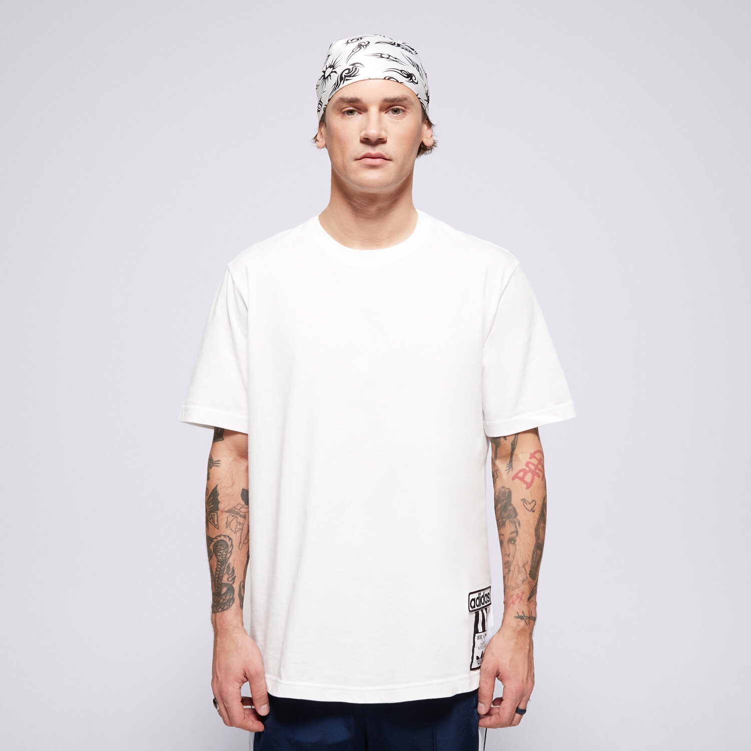Koszulka, t-shirt sportowy męski ADIDAS T-SHIRT ADIBREAK TEE JD4195 BIAŁY