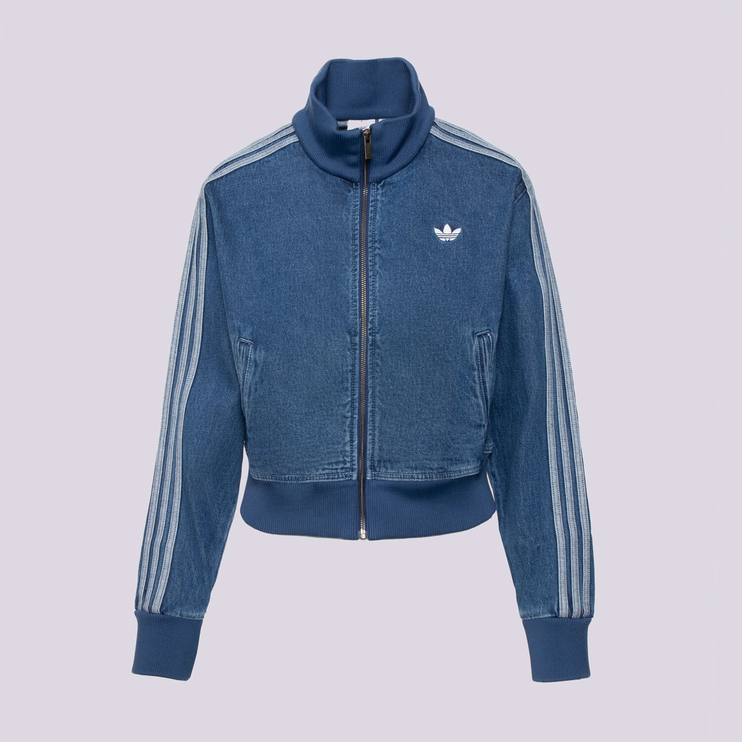 Kurtka wiosenna / jesienna damska ADIDAS KURTKA DENIM TT JD2570 NIEBIESKI