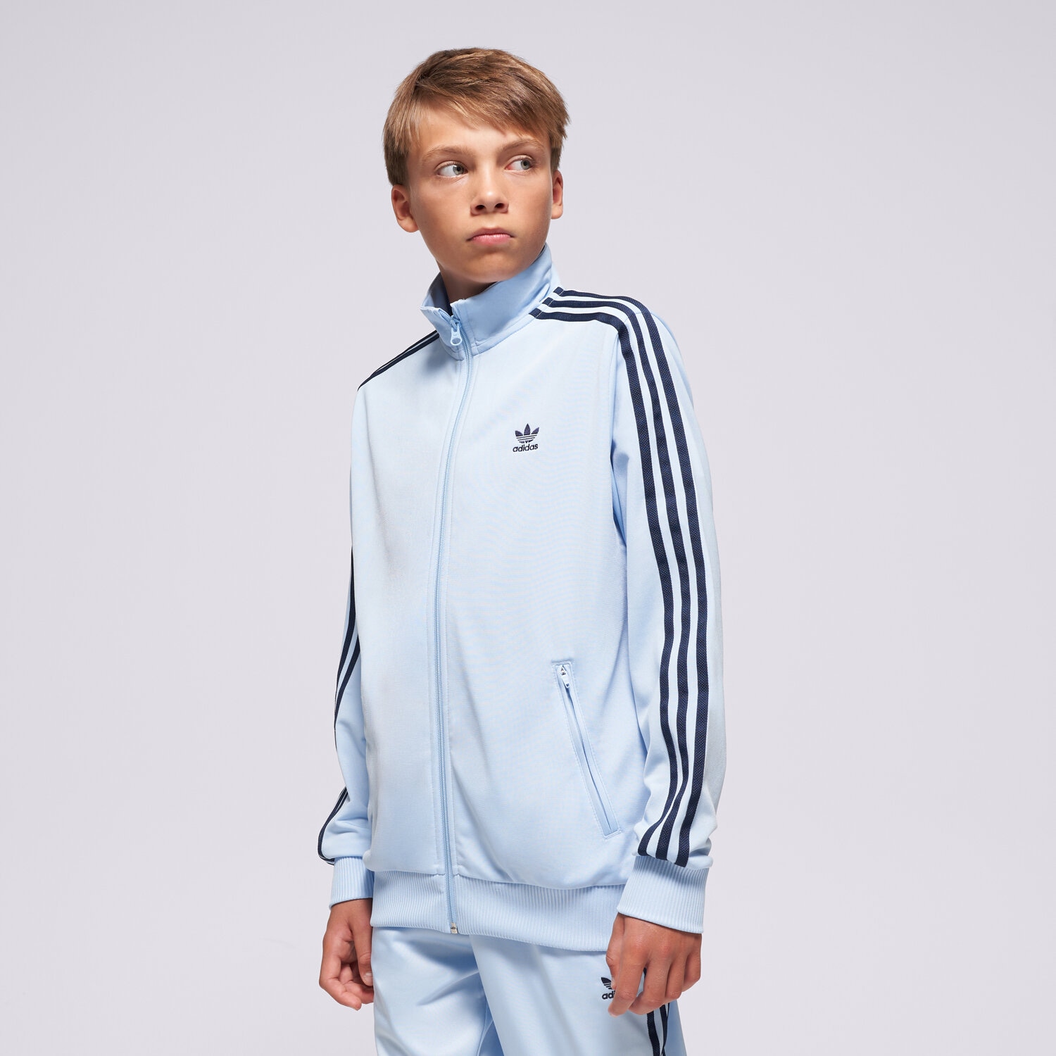 Sportowa bluza dziecięca ADIDAS BLUZA ROZPINANA FIREBIRD BOYS JD1621 NIEBIESKI