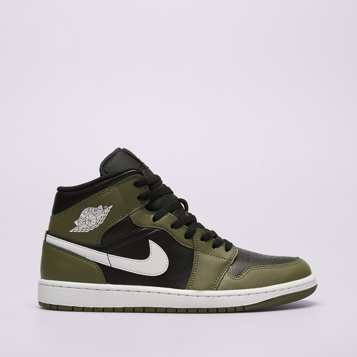 Buty sneakersy męskie AIR JORDAN 1 MID DQ8426-092 ZIELONY