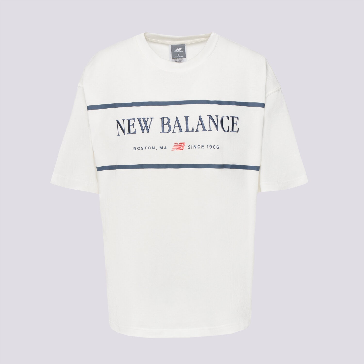 Koszulka, t-shirt damski NEW BALANCE T-SHIRT ATHLETICS NAUTICAL WT51910SST KREMOWY