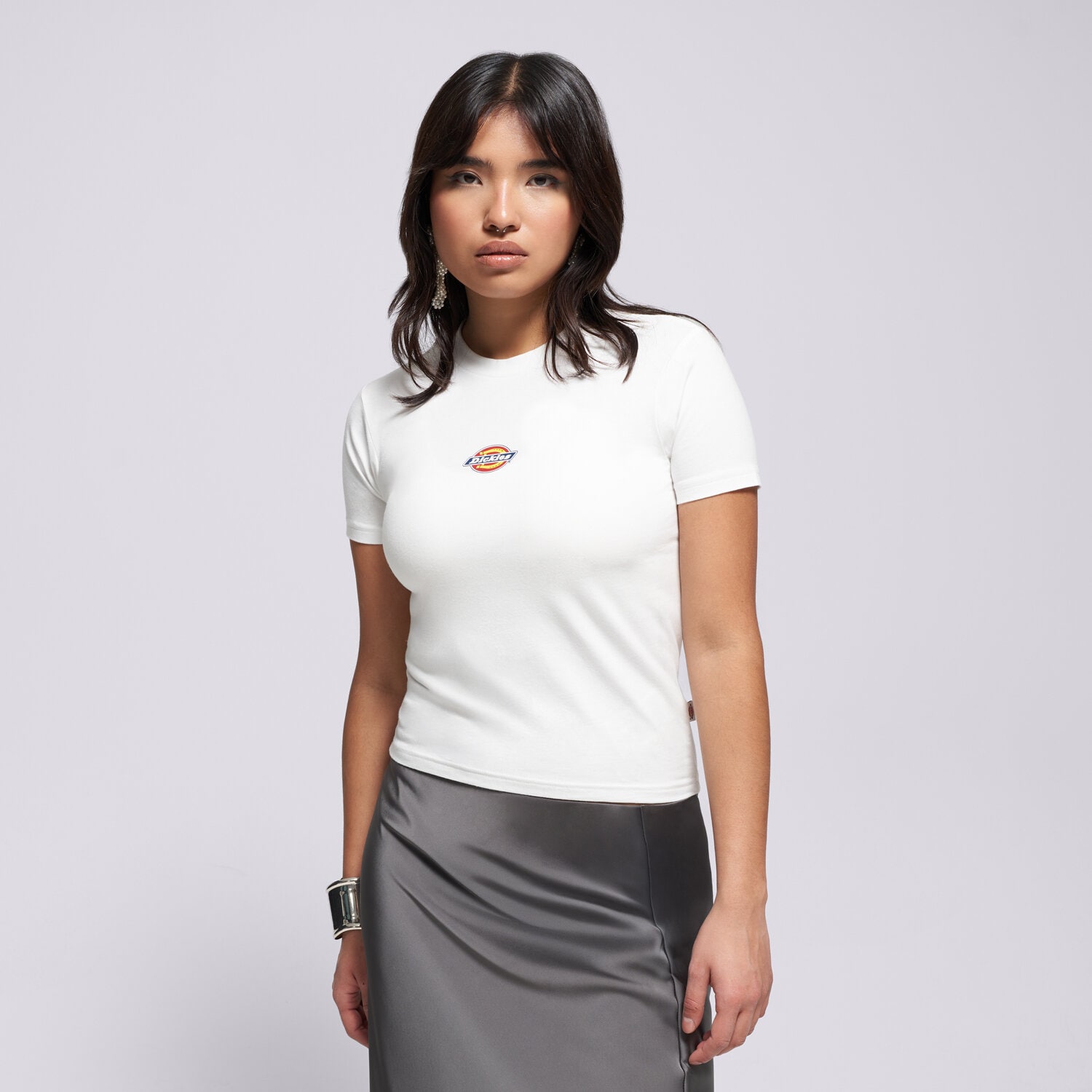 Koszulka, t-shirt damski DICKIES T-SHIRT MAPLE VALLEY REG TEE W DK0A4ZAO0WH1 BIAŁY