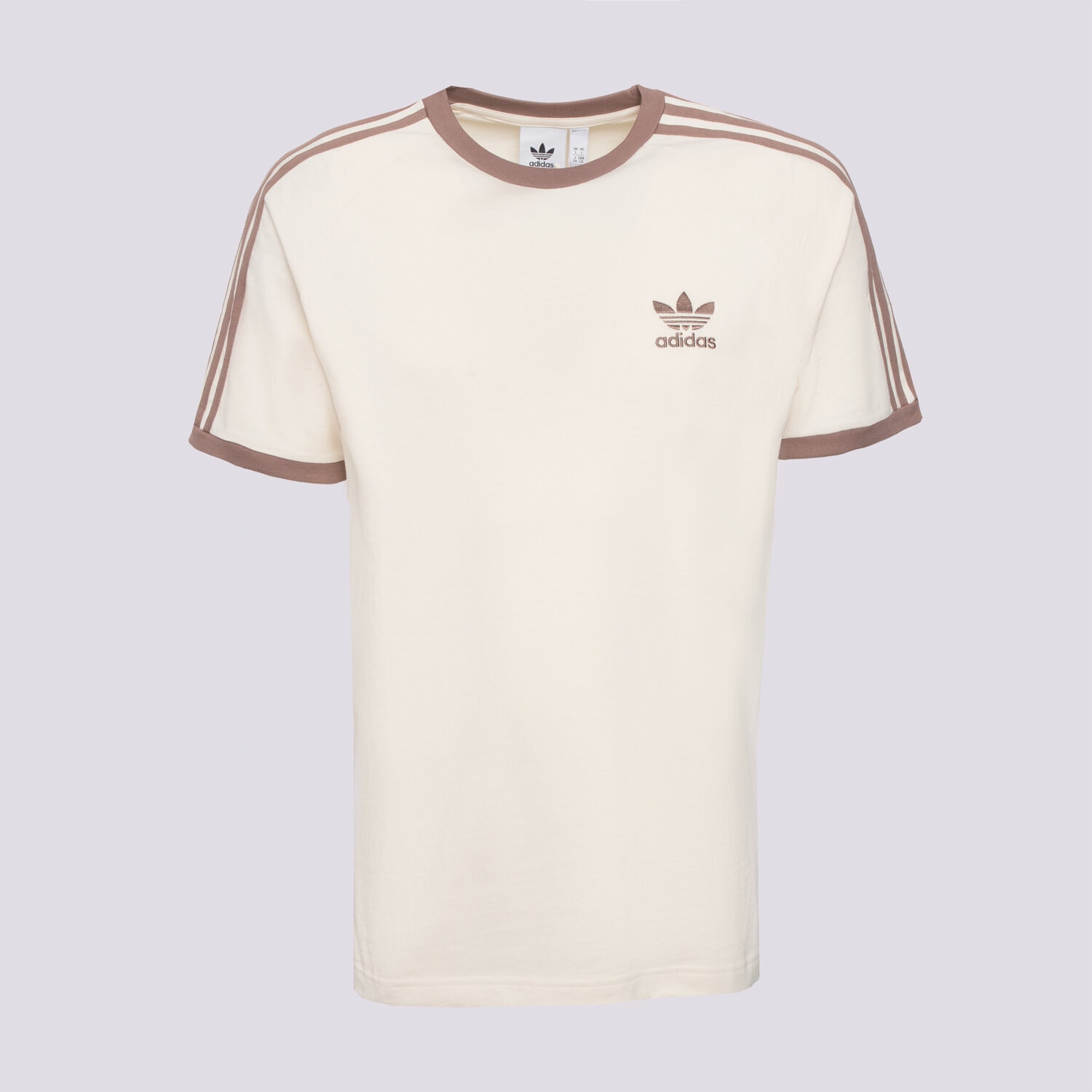 Koszulka, t-shirt sportowy męski ADIDAS T-SHIRT 3-STRIPES TEE JN7020 BEŻOWY
