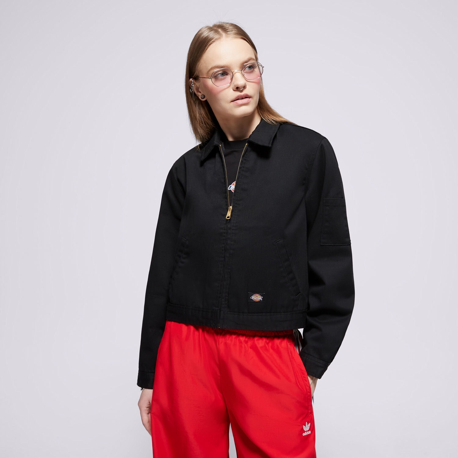 Kurtka wiosenna / jesienna damska DICKIES KURTKA LINED EISENHOWER CROP W REC DK0A4Z23BLK1 CZARNY