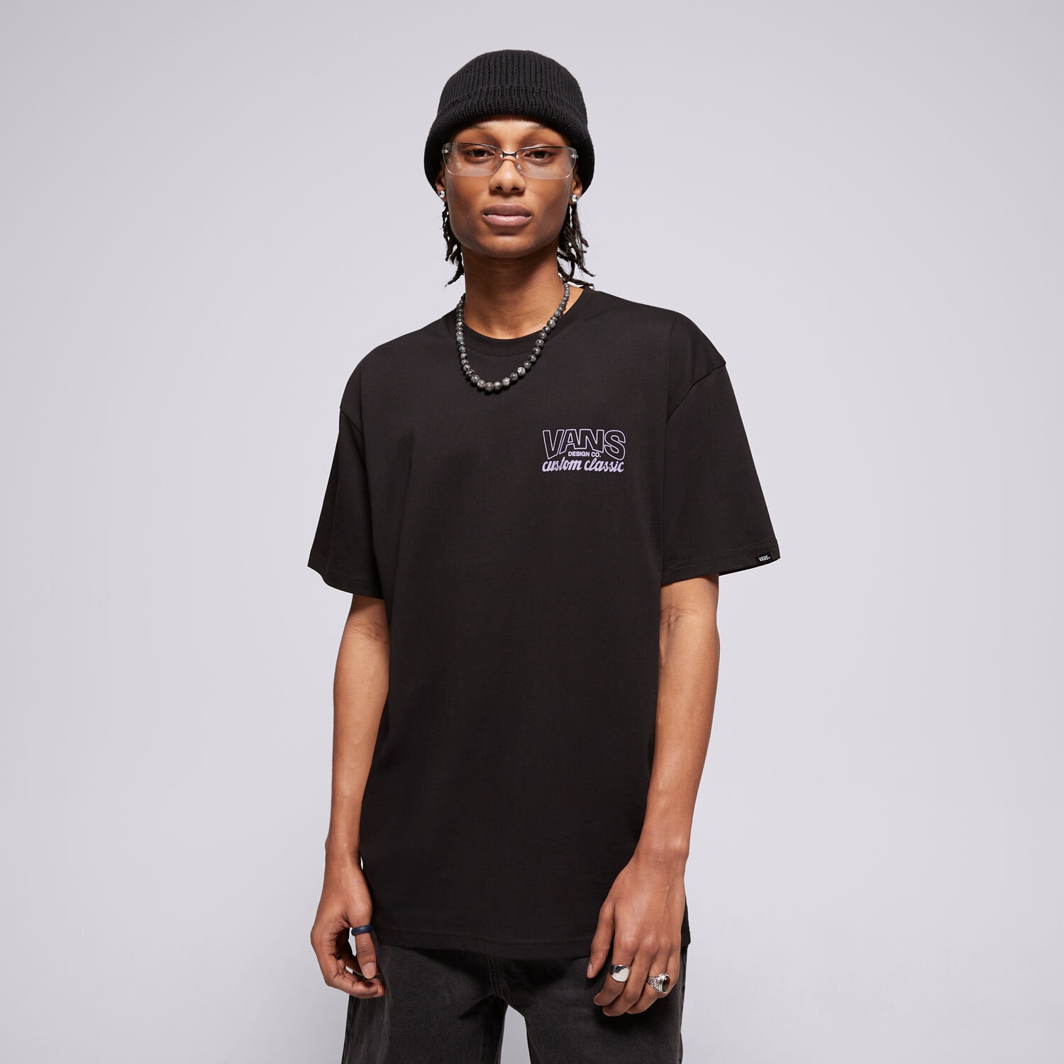 Koszulka, t-shirt sportowy męski VANS T-SHIRT SHOP FRONT SS VN000M60BLK CZARNY