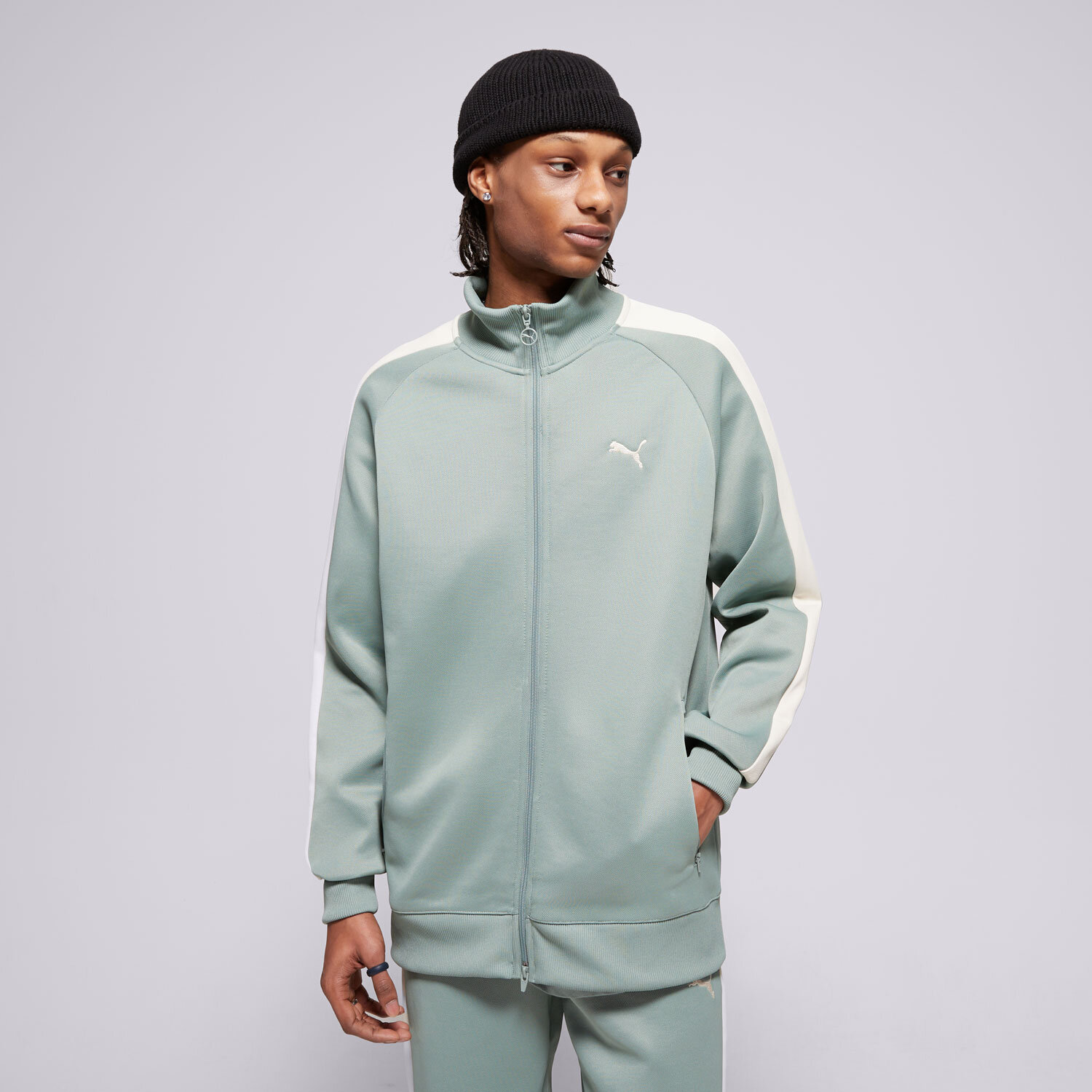 Bluza męska PUMA BLUZA ROZPINANA T7 ALWAYS ON TRACK JACKET DK 629587 30 ZIELONY