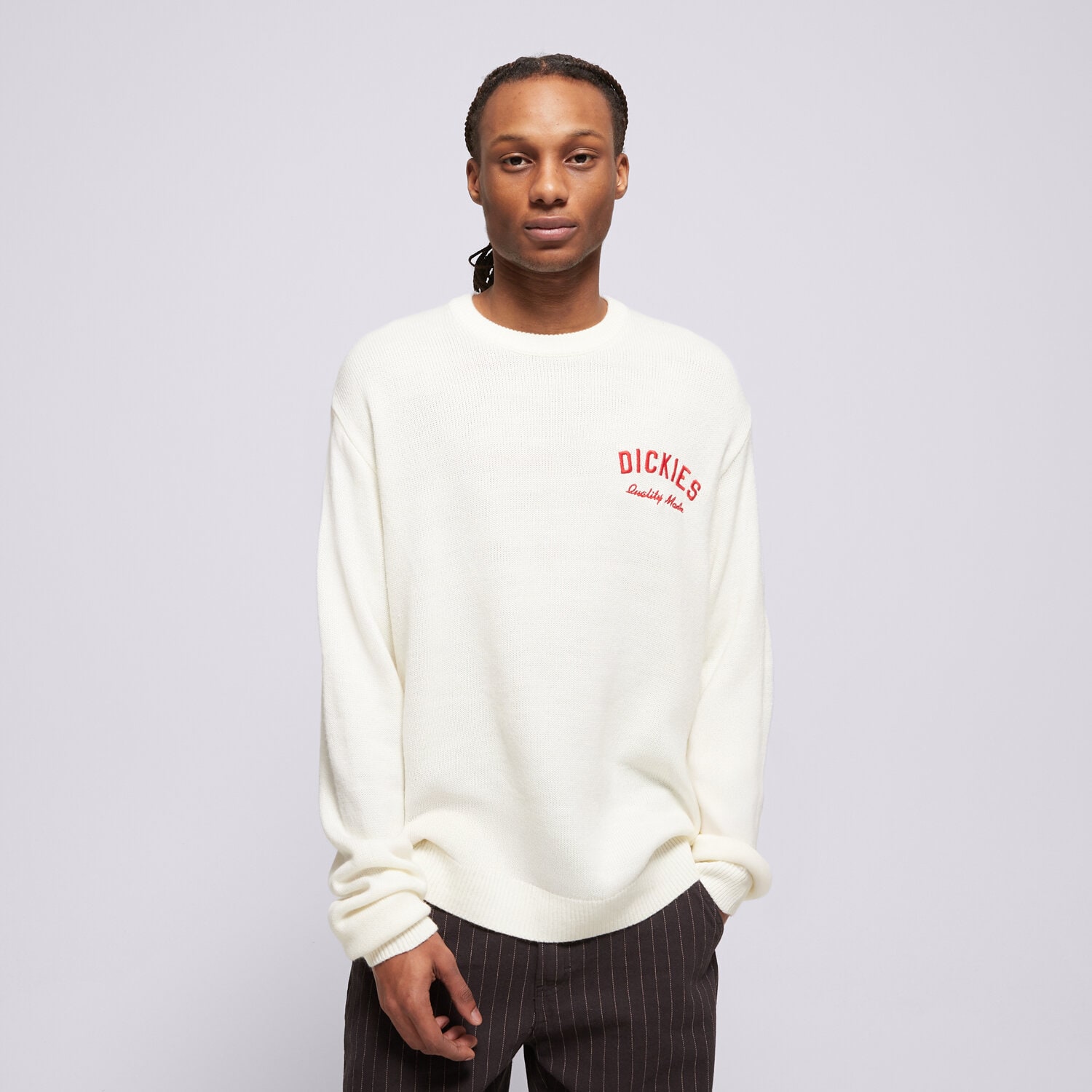 Koszule męskie sportowe DICKIES SWETER WW UNIFORM SWEATER DK0A4Z7BC481 BEŻOWY