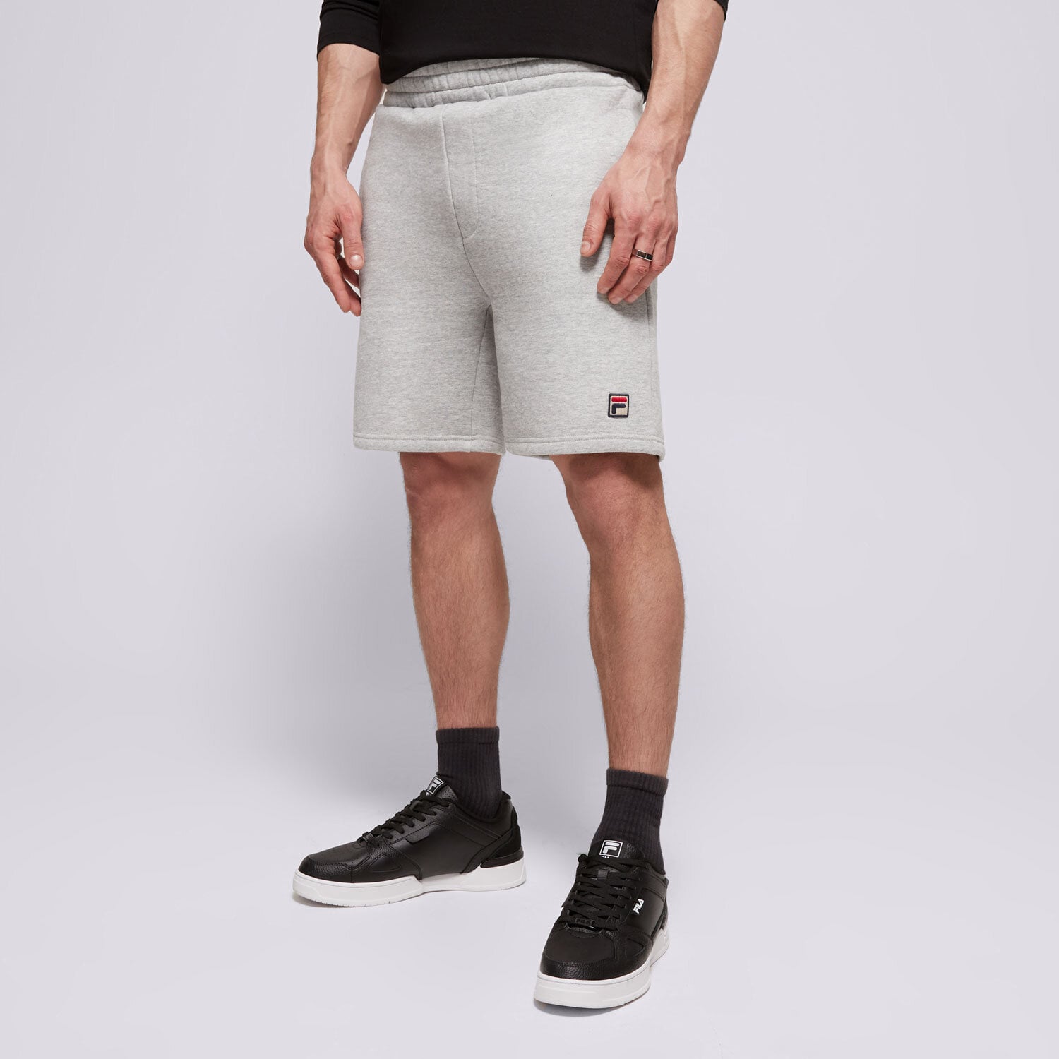 Krótkie spodenki, szorty męskie FILA SZORTY FBOX SHORT LM171YA8289 SZARY