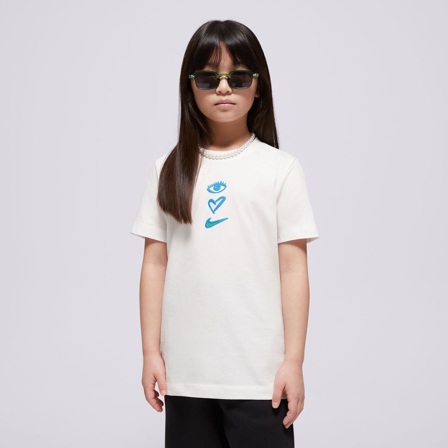 Koszulka, t-shirt dla dzieci NIKE T-SHIRT K NSW TEE BE MINE BOY HM5859-100 BIAŁY