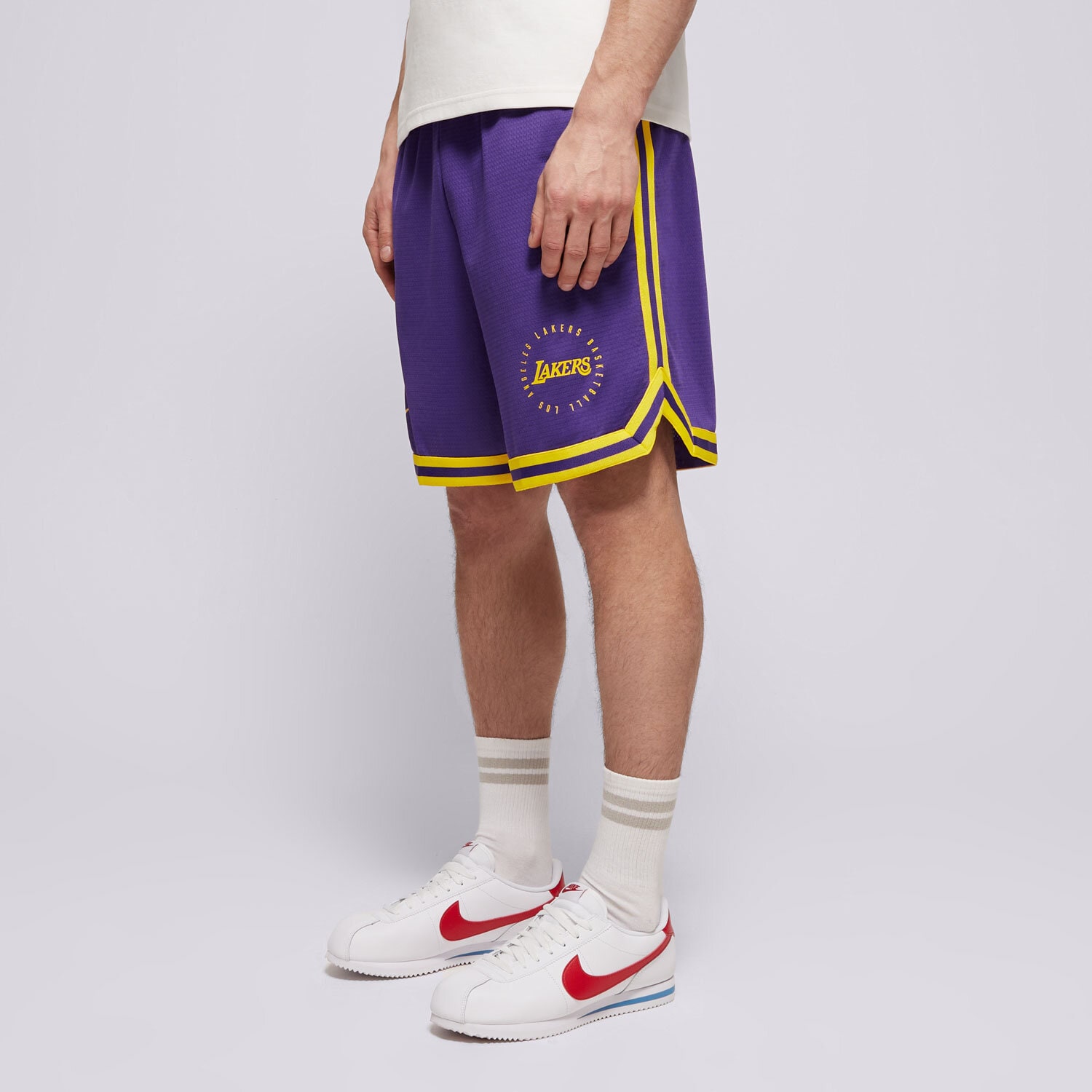 Krótkie spodenki, szorty męskie NIKE SZORTY LAL MNK DF PRGM DNA 8IN SHORT FQ3211-504 FIOLETOWY