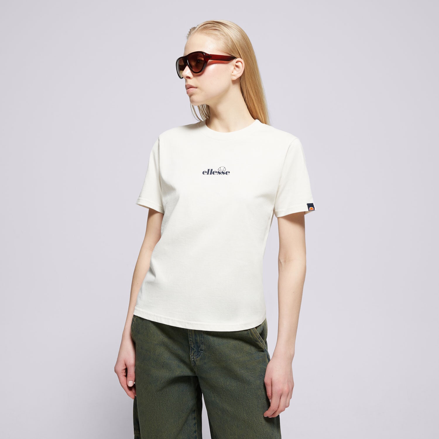 Koszulka, t-shirt damski ELLESSE T-SHIRT SVETTA TEE OFF WHT SGZ16453904 BEŻOWY