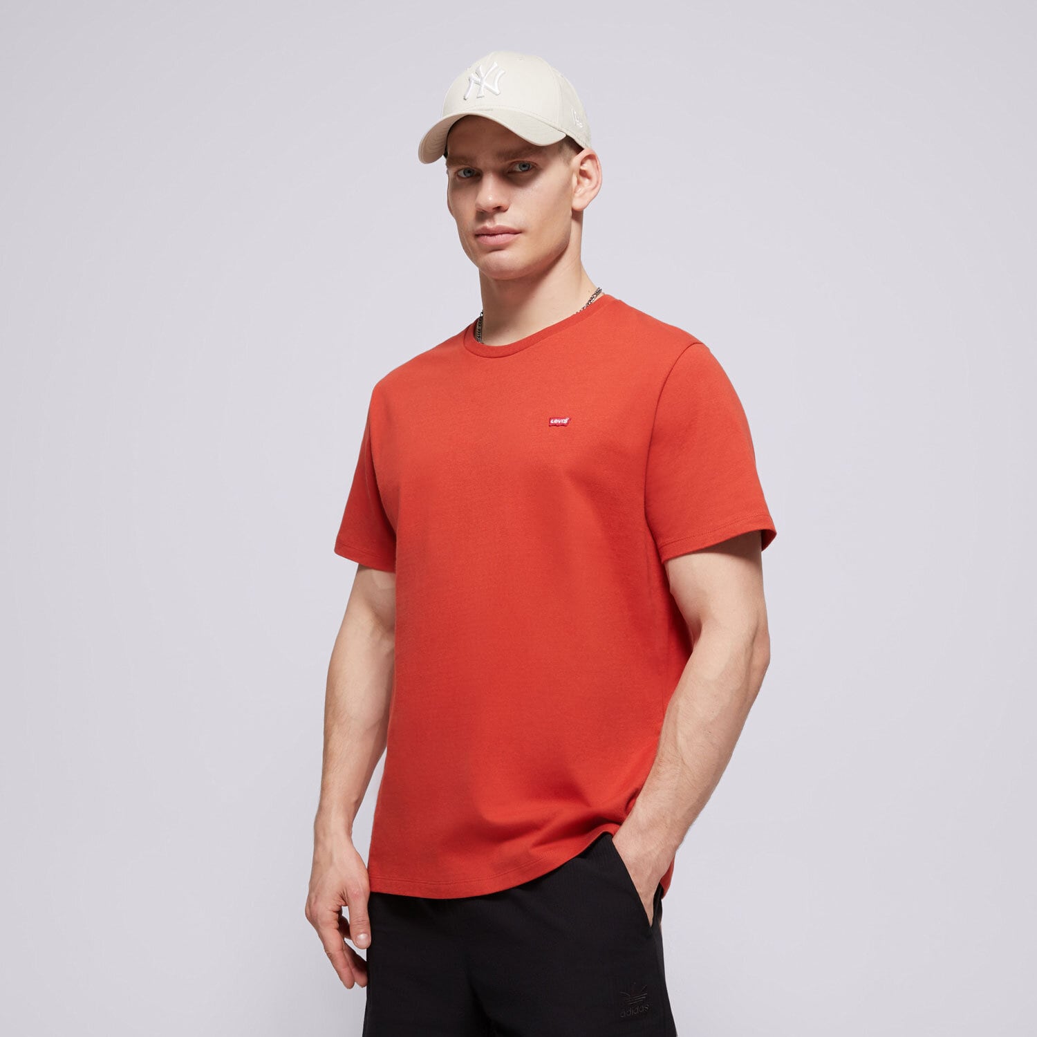 Koszulka, t-shirt sportowy męski LEVI'S T-SHIRT SS ORIGINAL HM TEE REDS 56605-0298 CZERWONY