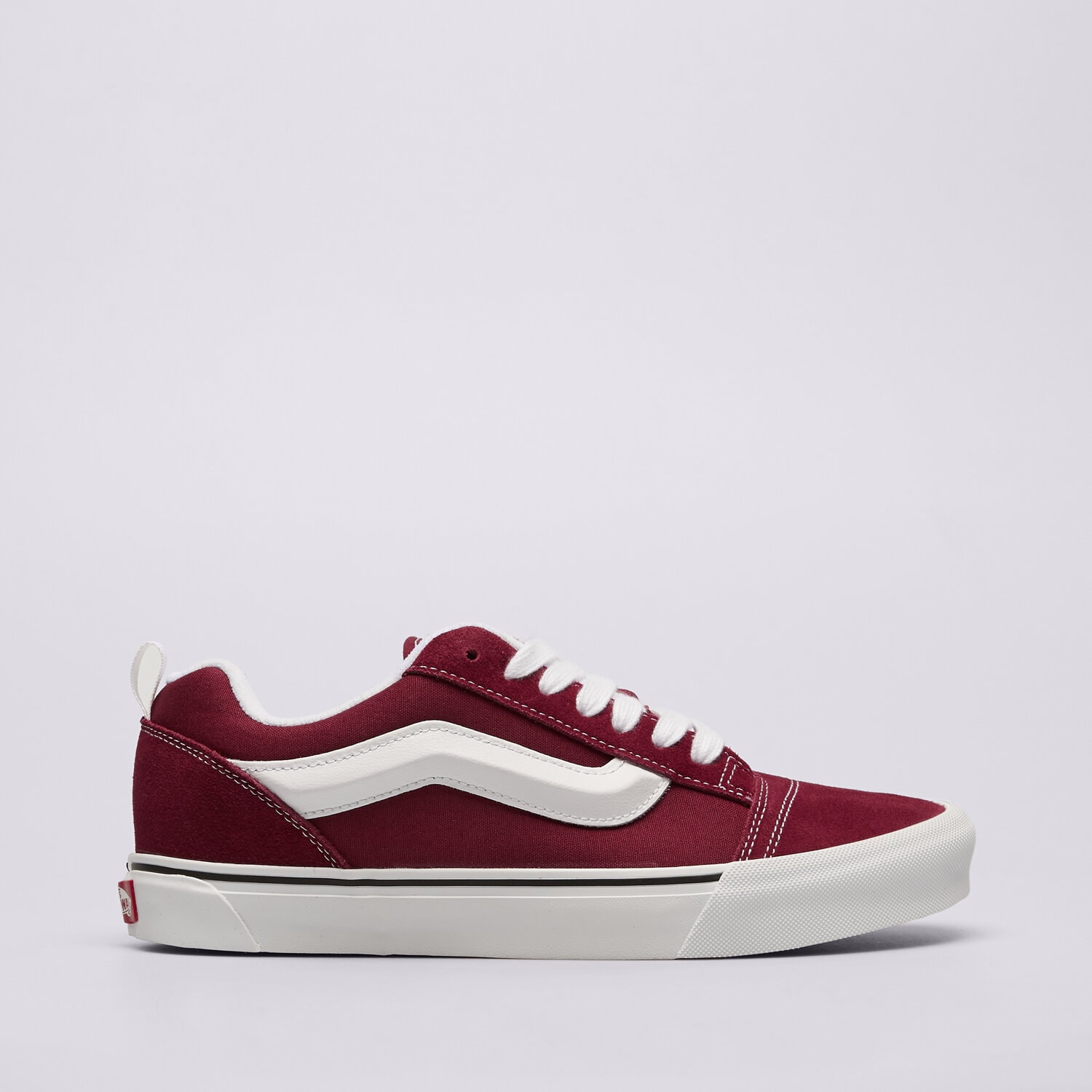 Buty sneakersy męskie VANS KNU SKOOL  VN000D22ZCF BORDOWY