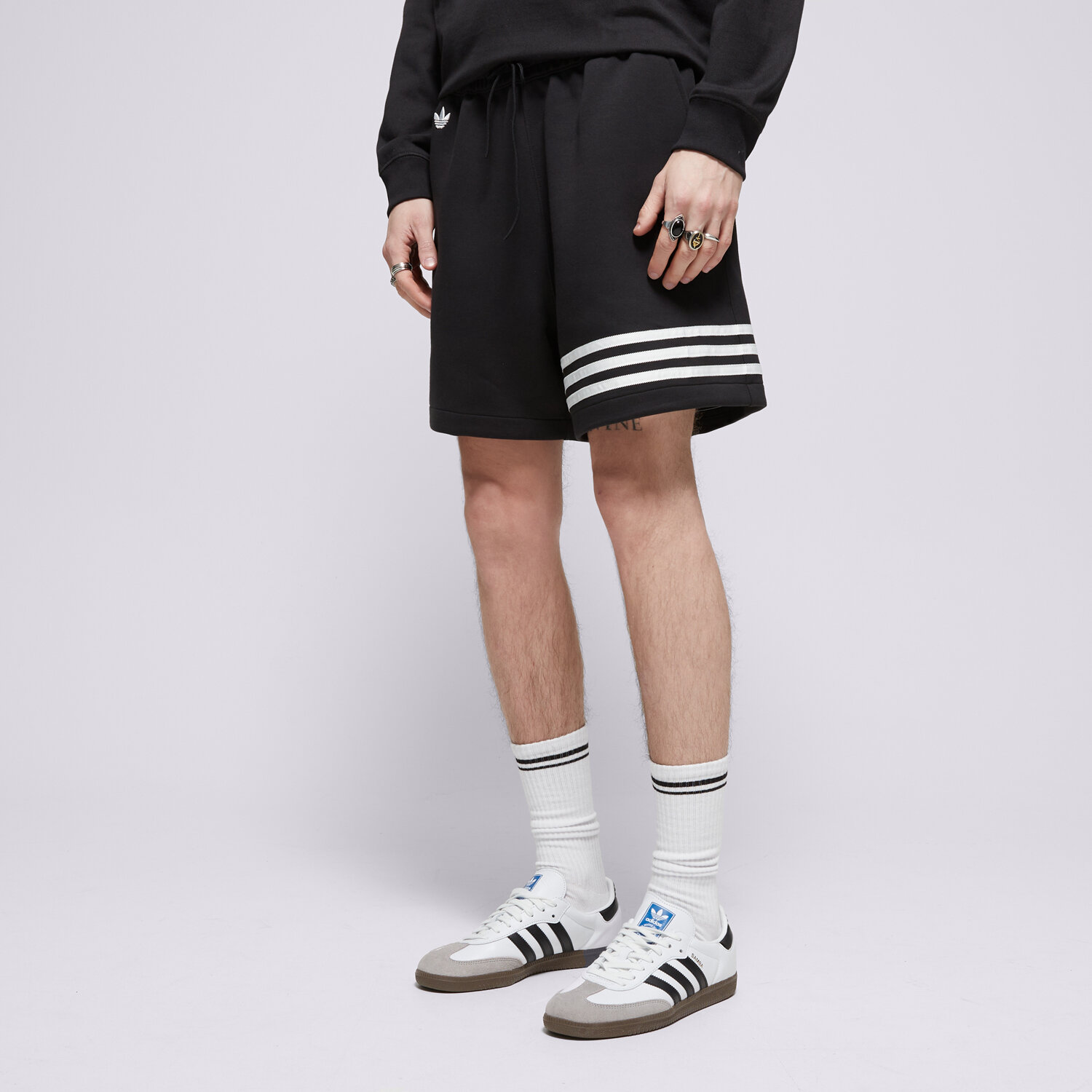 Krótkie spodenki, szorty męskie ADIDAS SZORTY NEU C SHO JC9941 CZARNY
