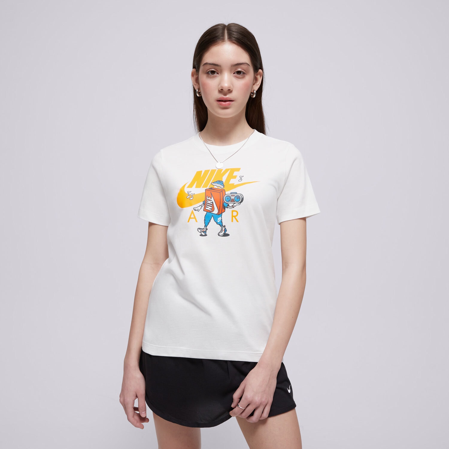Koszulka, t-shirt dla dzieci NIKE T-SHIRT K NSW TEE BOXY 2 BOY HM5661-100 BIAŁY