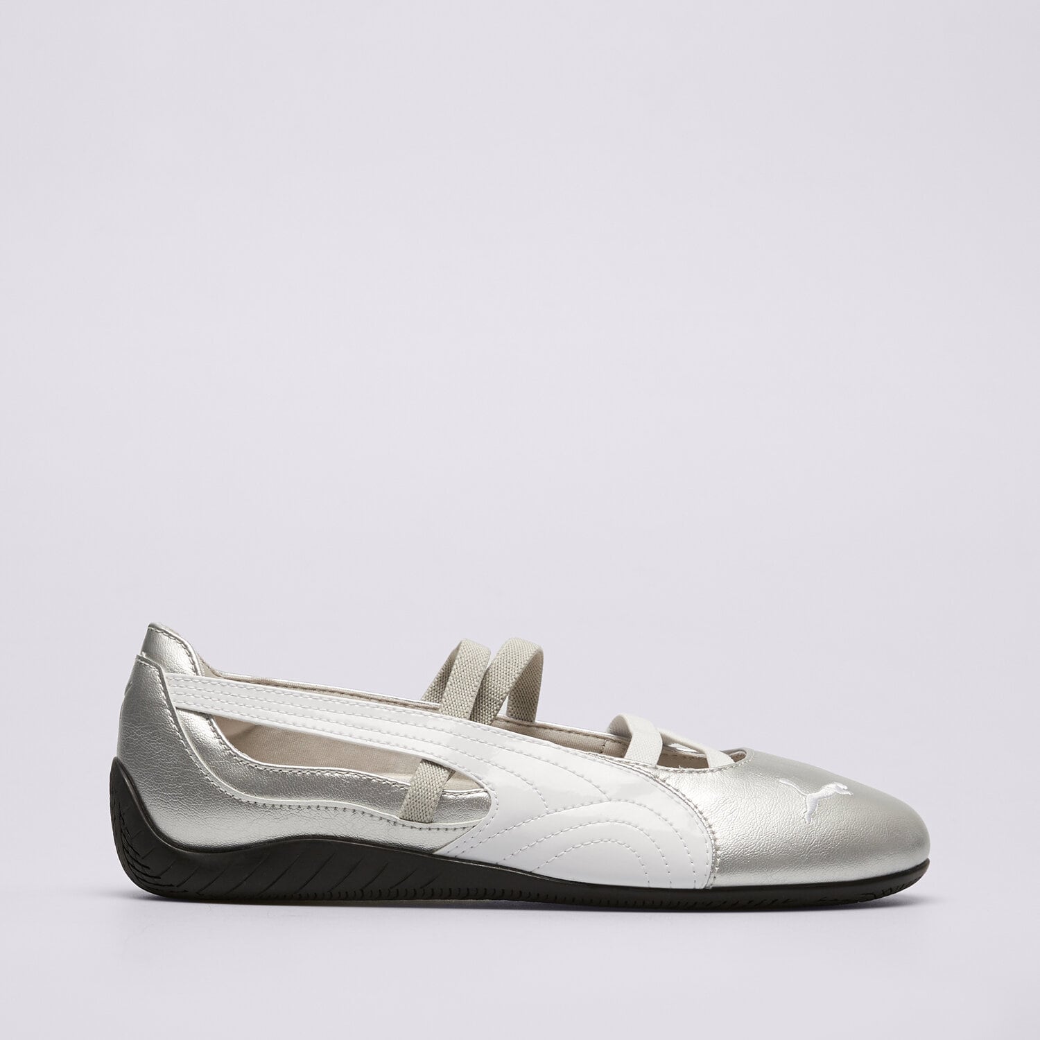 Buty sneakersy damskie PUMA SPEEDCAT BALLET 40158101 SREBRNY