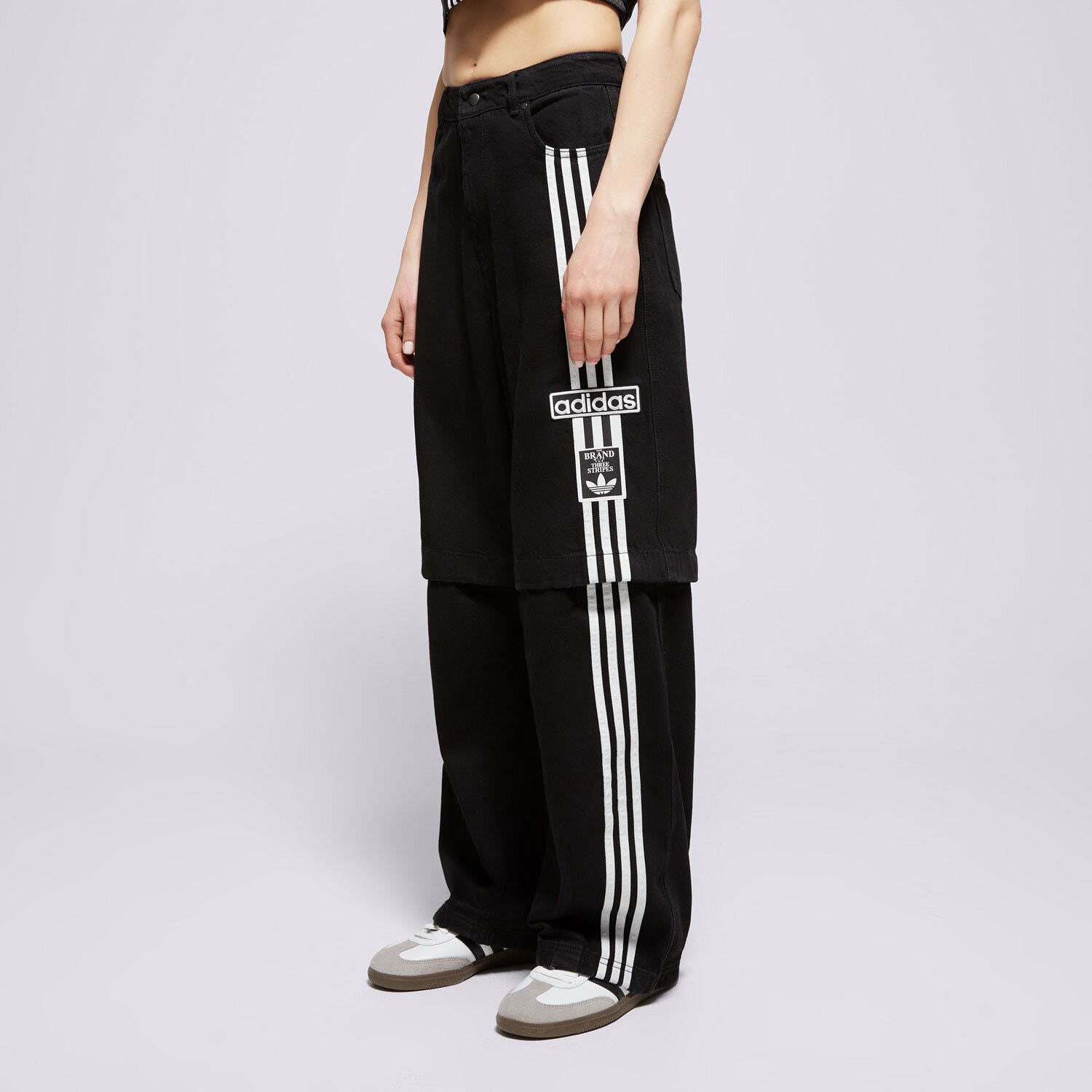 Spodnie sportowe damskie ADIDAS SPODNIE DENIM PANT JD0082 CZARNY