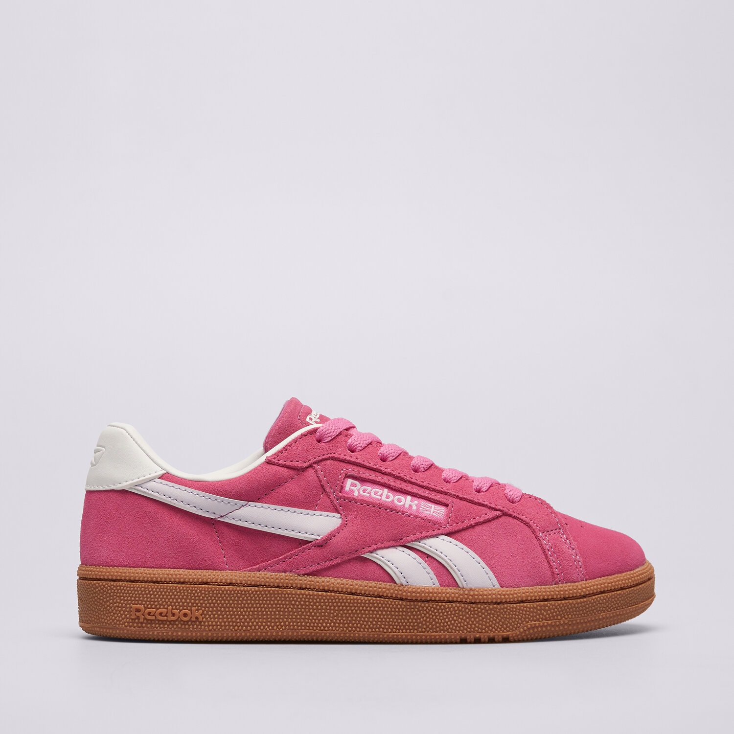 Buty sneakersy damskie REEBOK CLUB C GROUNDS UK 100221372 RÓŻOWY