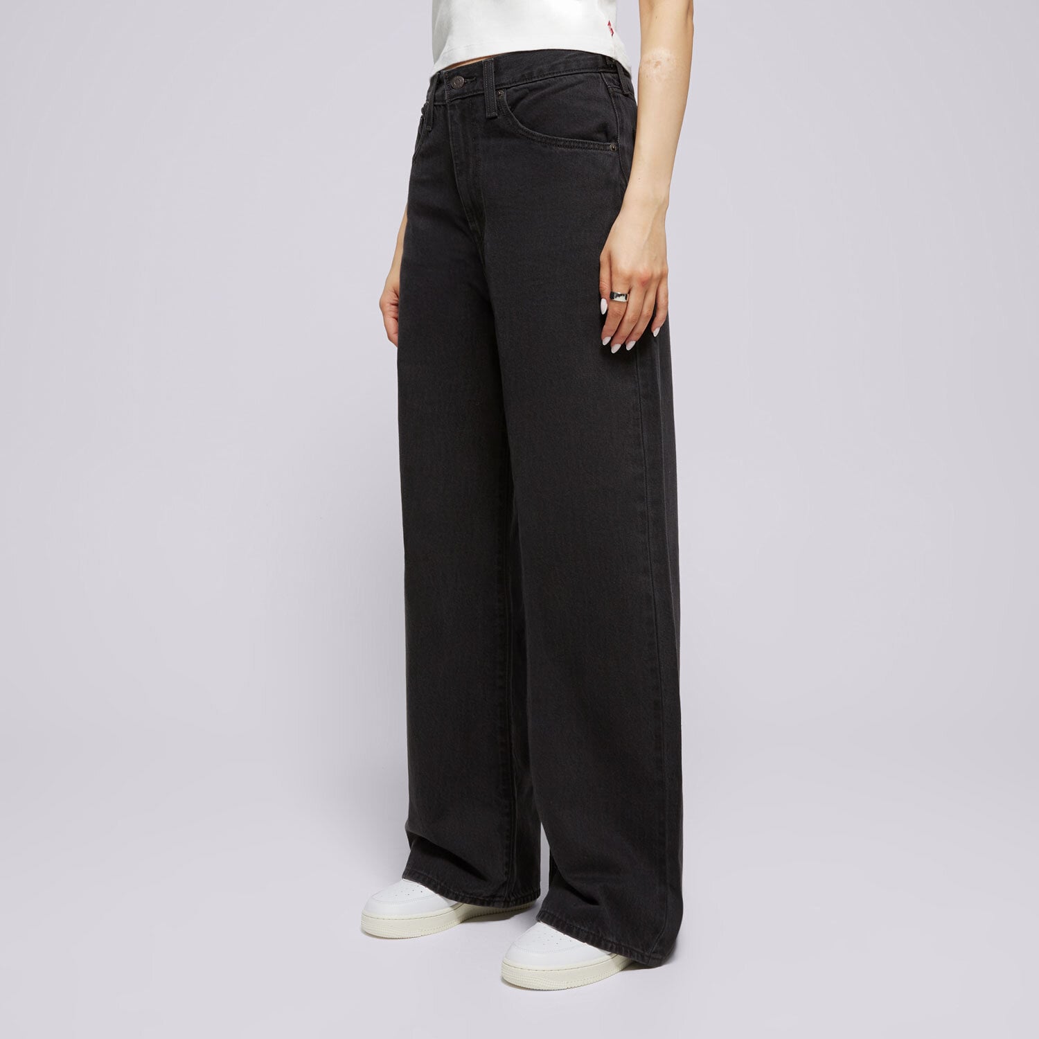 Spodnie sportowe damskie LEVI'S SPODNIE CINCH BAGGY 001UP-0003 CZARNY