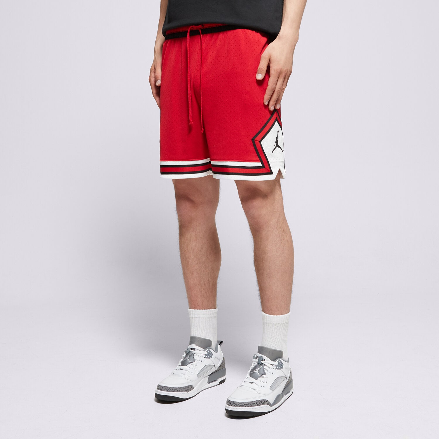 Krótkie spodenki, szorty męskie JORDAN SZORTY M J DF SPRT DMND SHORT HF9910-687 CZERWONY