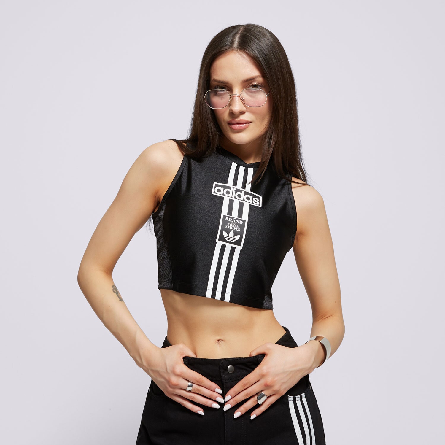 Koszulka, t-shirt damski ADIDAS T-SHIRT TANK TOP JD0102 CZARNY