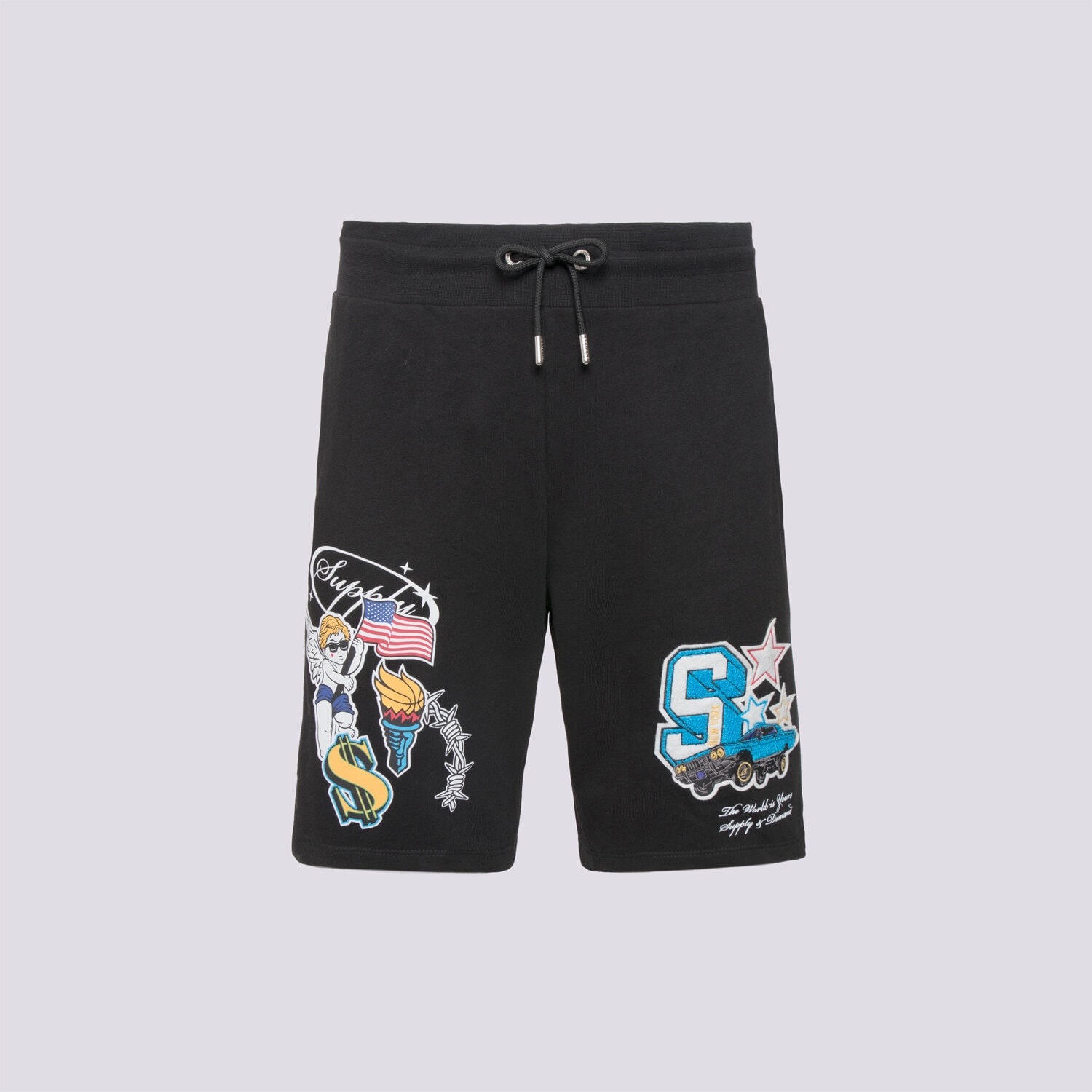 Krótkie spodenki, szorty męskie SUPPLY&DEMAND SZORTY MONTANA SHT BLK SUPTM17150007 CZARNY
