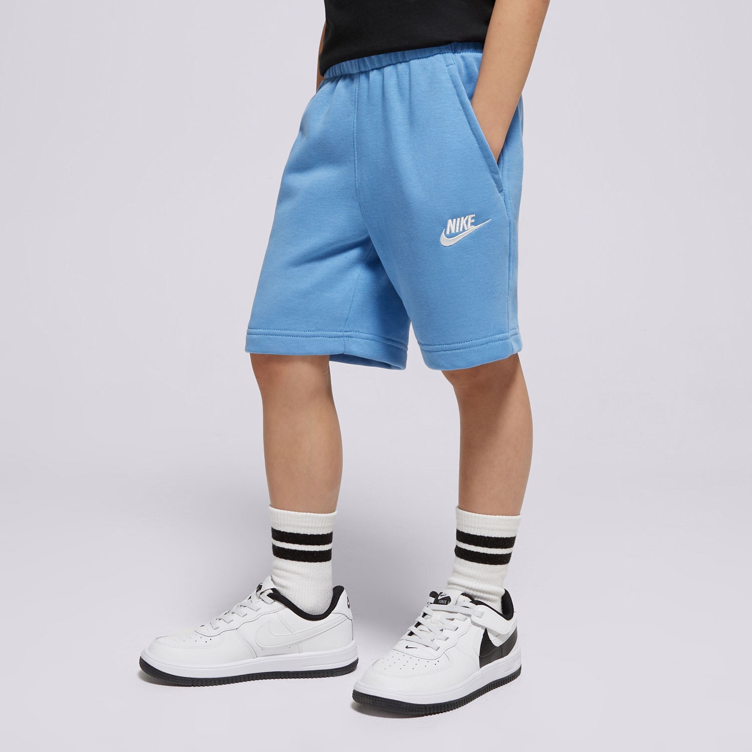 NIKE SZORTY K NSW CLUB FT SHORT LBR BOY FD3015-489 CZARNY