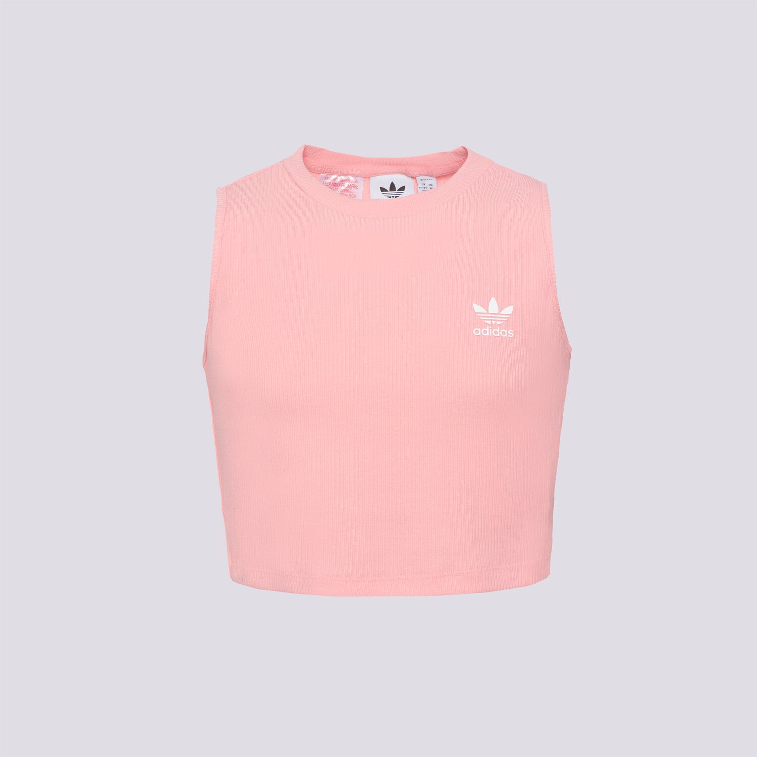 Koszulka, t-shirt dla dzieci ADIDAS TOP RIB TANK TOP GIRLS JC8432 RÓŻOWY