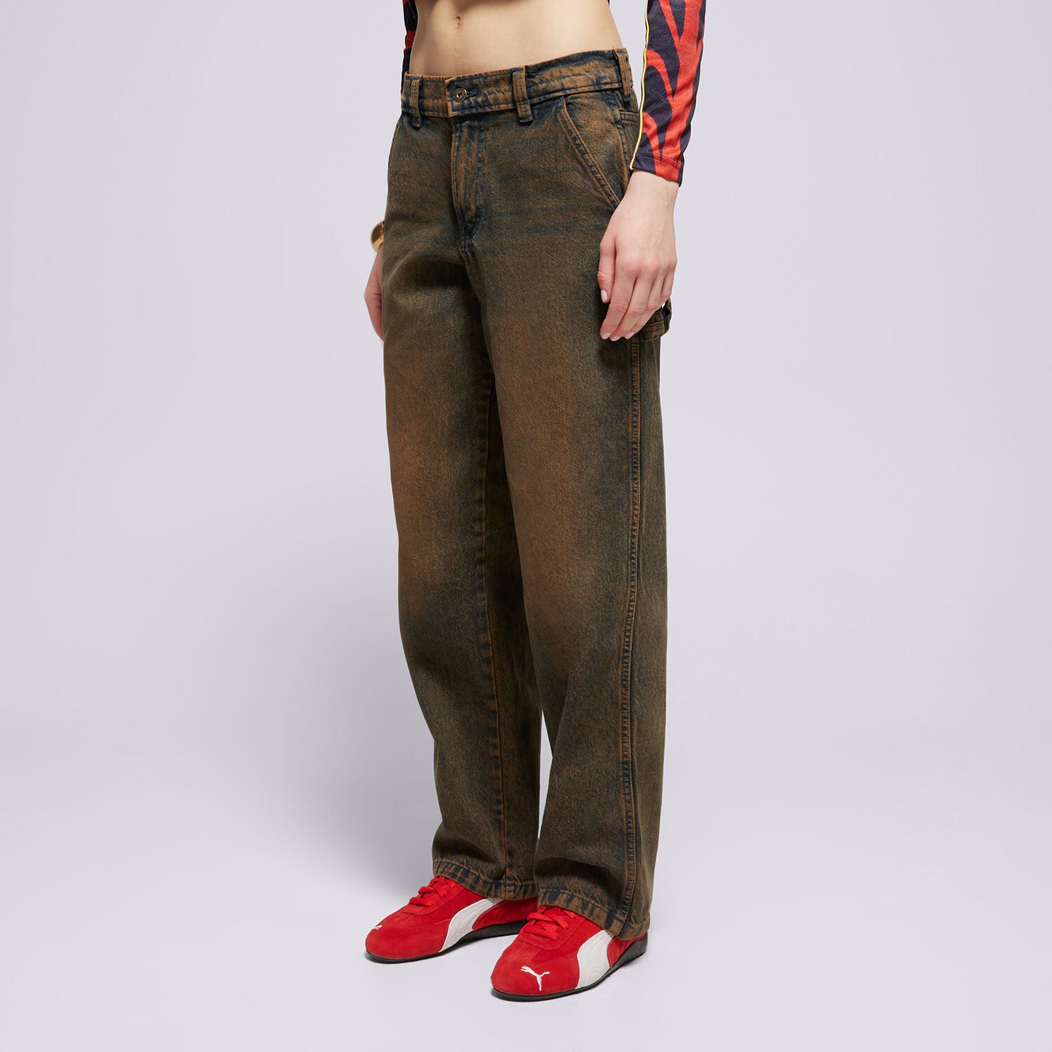 Spodnie sportowe damskie DICKIES SPODNIE STEVENSVILLE CARPENTER W DK0A863SK591 NIEBIESKI
