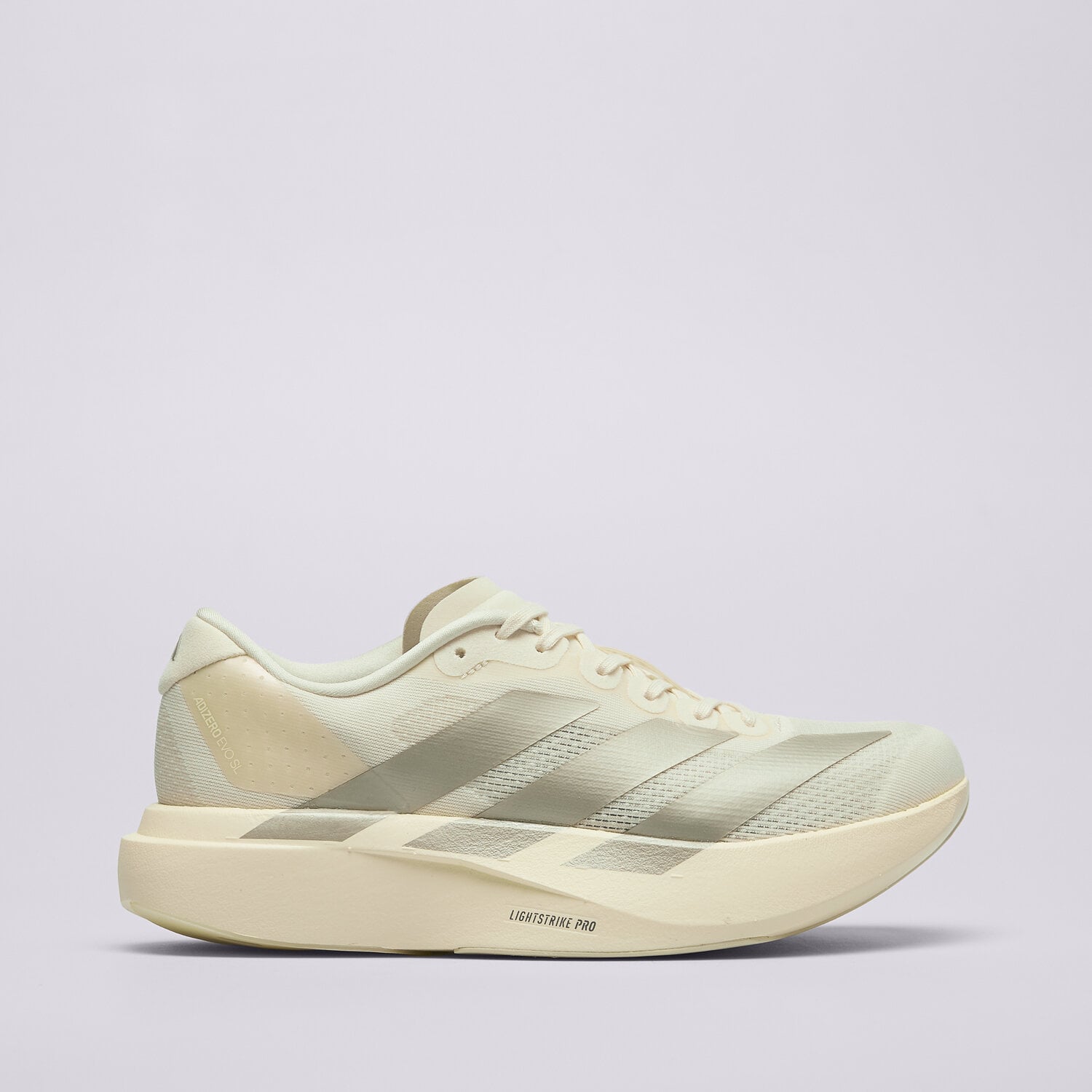 Buty sneakersy damskie ADIDAS ADIZERO EVO SL  JR5841 KREMOWY