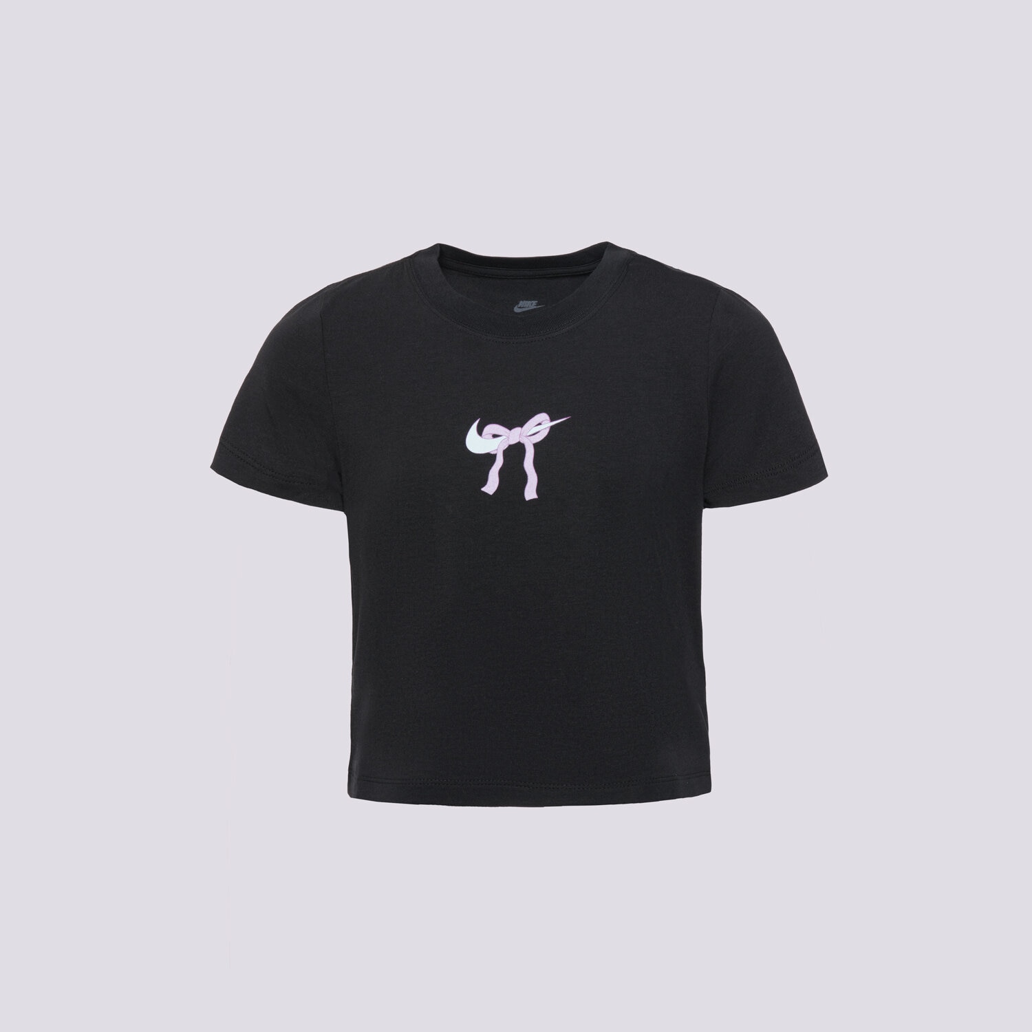 Koszulka, t-shirt dla dzieci NIKE T-SHIRT G NSW TEE BOW GIRL HQ2344-010 CZARNY