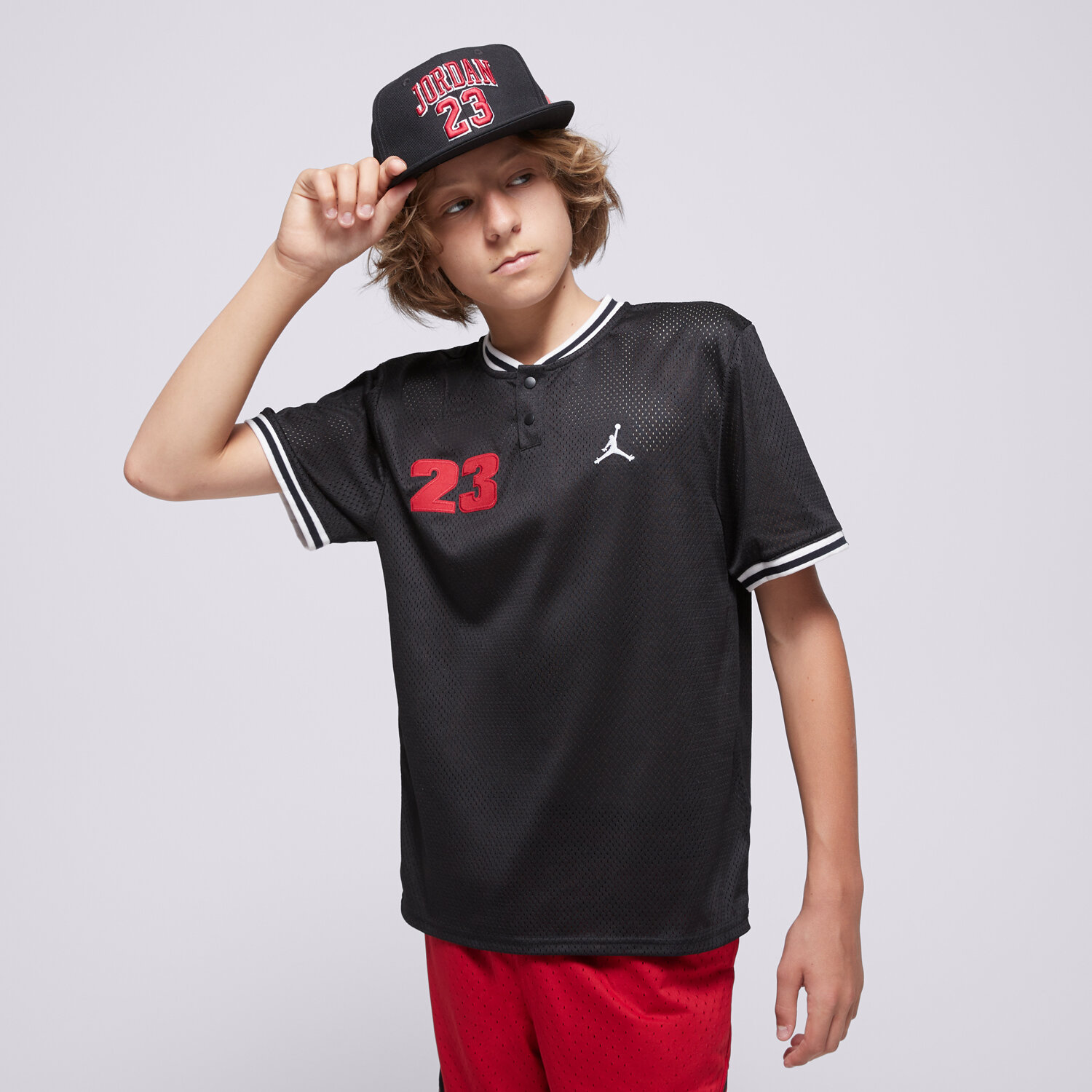 Koszulka, t-shirt dla dzieci JORDAN T-SHIRT JDB JORDAN 23 ELEVATED JERSEY BOY 95D680-023 CZARNY