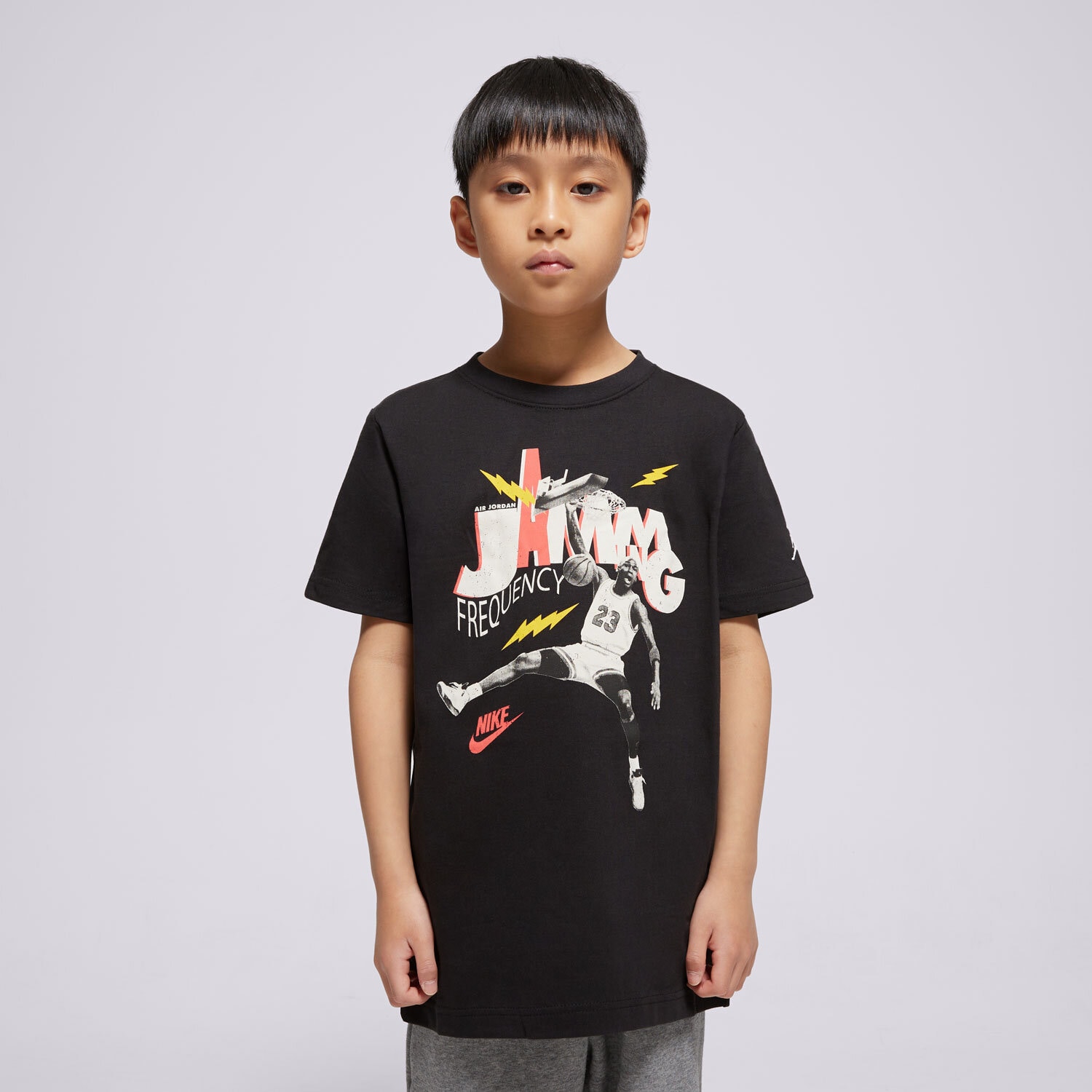 Koszulka, t-shirt dla dzieci JORDAN T-SHIRT JDB MJ JAMMING SS TEE BOY 95D819-023 CZARNY
