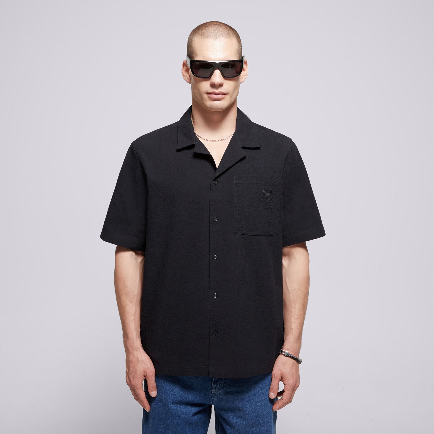 Koszule męskie sportowe ADIDAS KOSZULA ESS + SHIRT JD2455 CZARNY