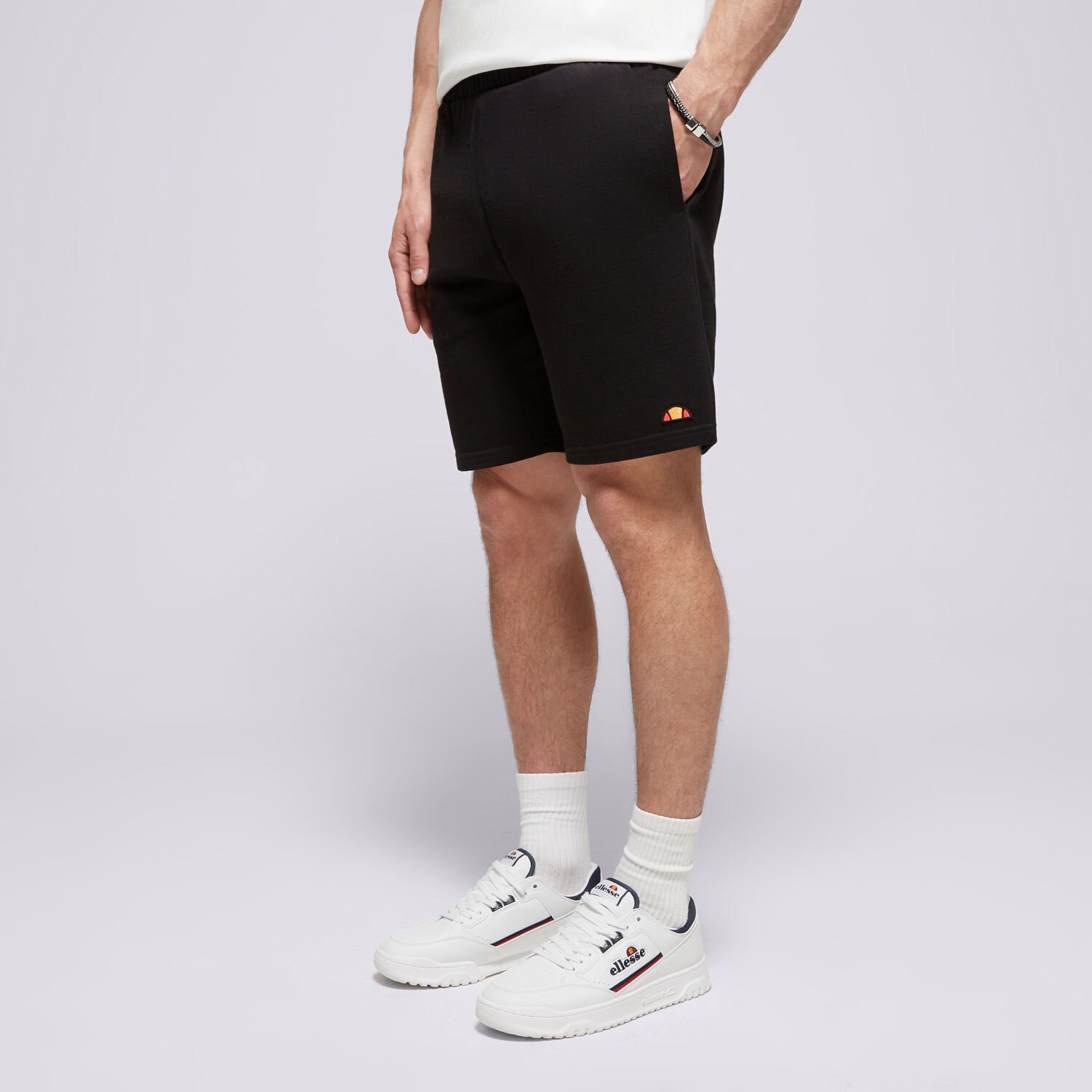 Krótkie spodenki, szorty męskie ELLESSE SZORTY RAFFADALI SHORTS BLK SMG23452011 CZARNY