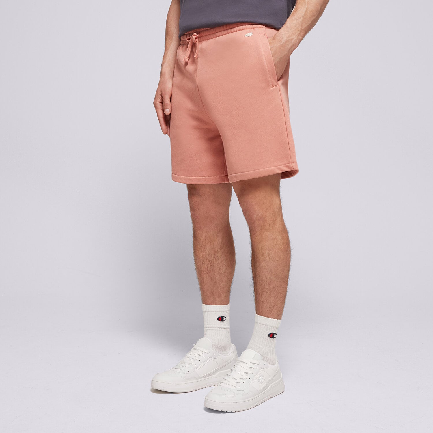 Krótkie spodenki, szorty męskie CHAMPION SZORTY SHORTS 220758 PS199 POMARAŃCZOWY