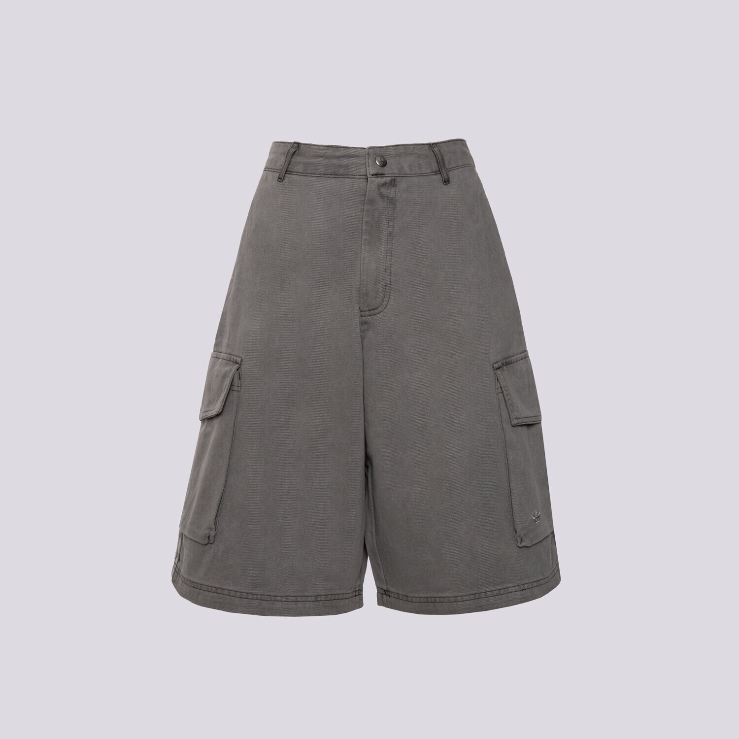 Krótkie spodenki, szorty damskie ADIDAS SZORTY CARGO JORTS JD0139 SZARY