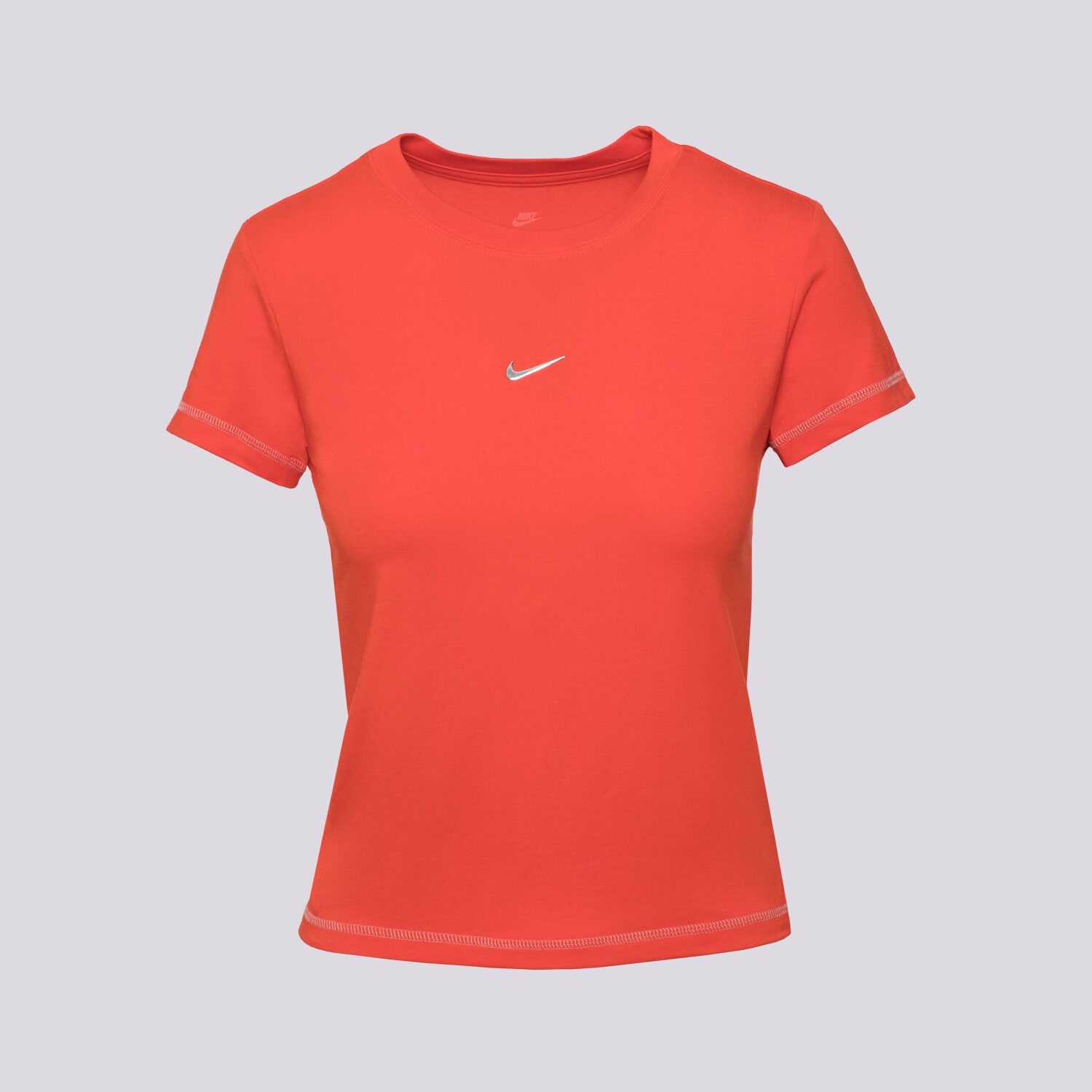 Koszulka, t-shirt damski NIKE T-SHIRT W NSW CHLL KNT MD CRP GLS HV6525-633 CZERWONY