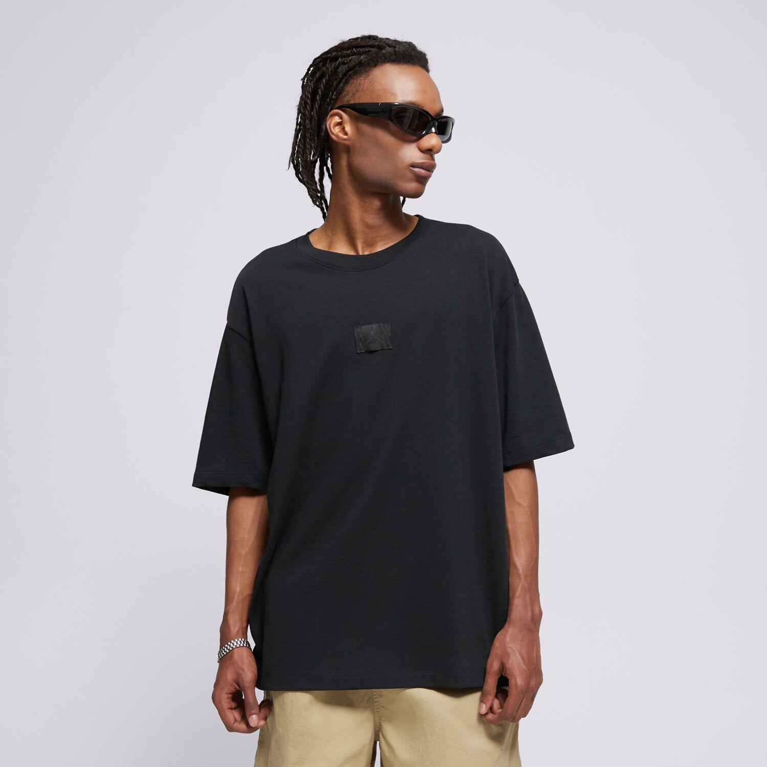 Koszulka, t-shirt sportowy męski JORDAN T-SHIRT M J FLT ESS 85 SS CREW FZ1912-010 CZARNY