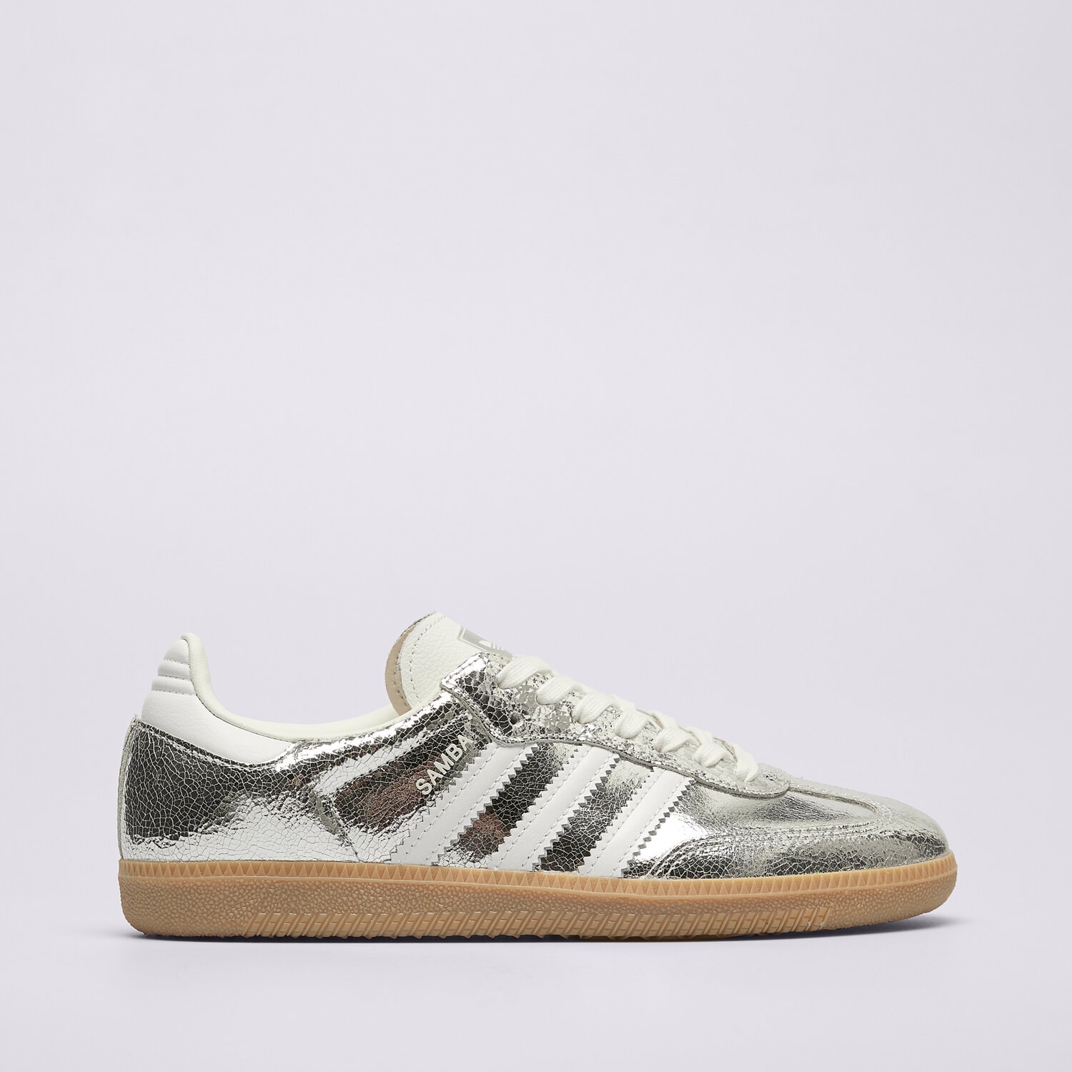 Buty sneakersy damskie ADIDAS SAMBA OG W JR0035 SREBRNY