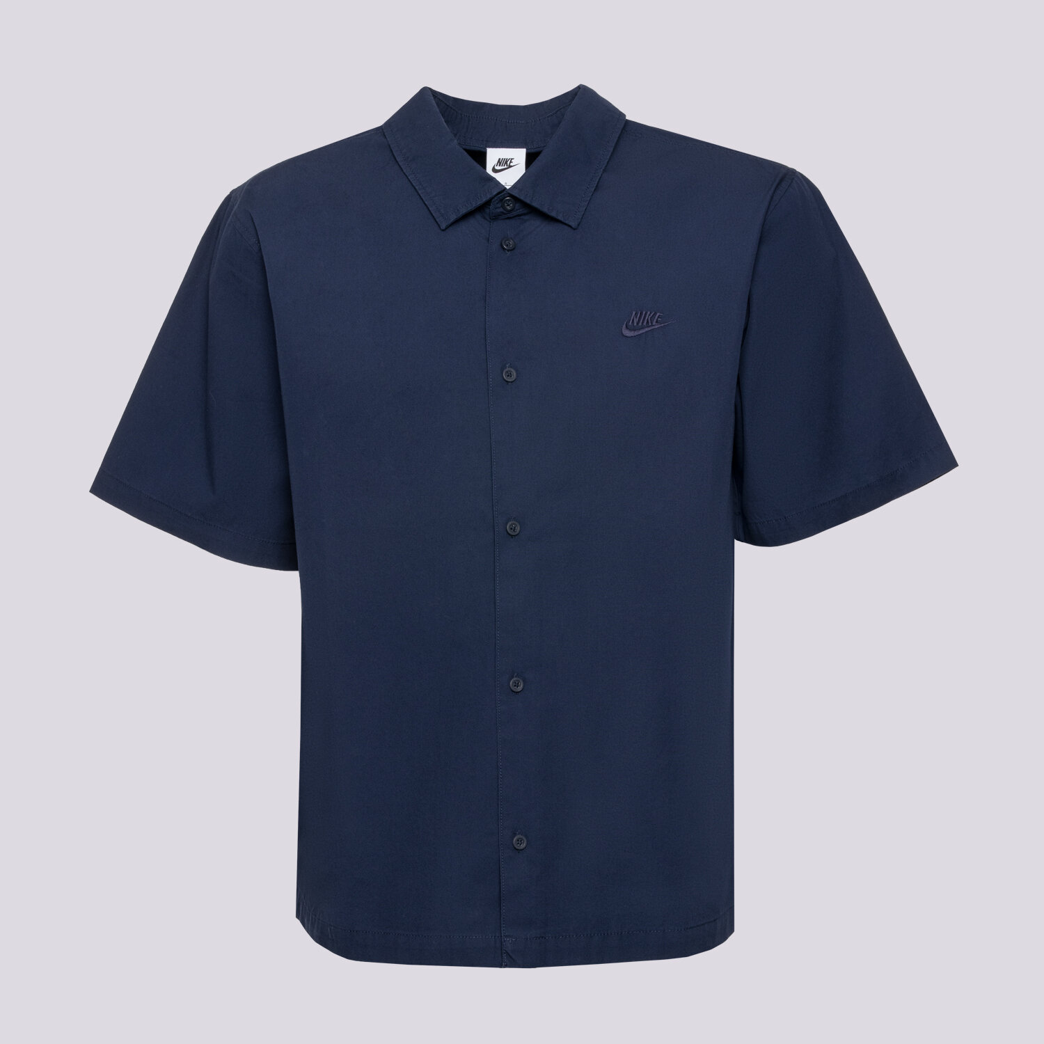 Koszule męskie sportowe NIKE KOSZULA M NK CLUB SS BTN SHIRT WSH HJ2029-451 CZARNY