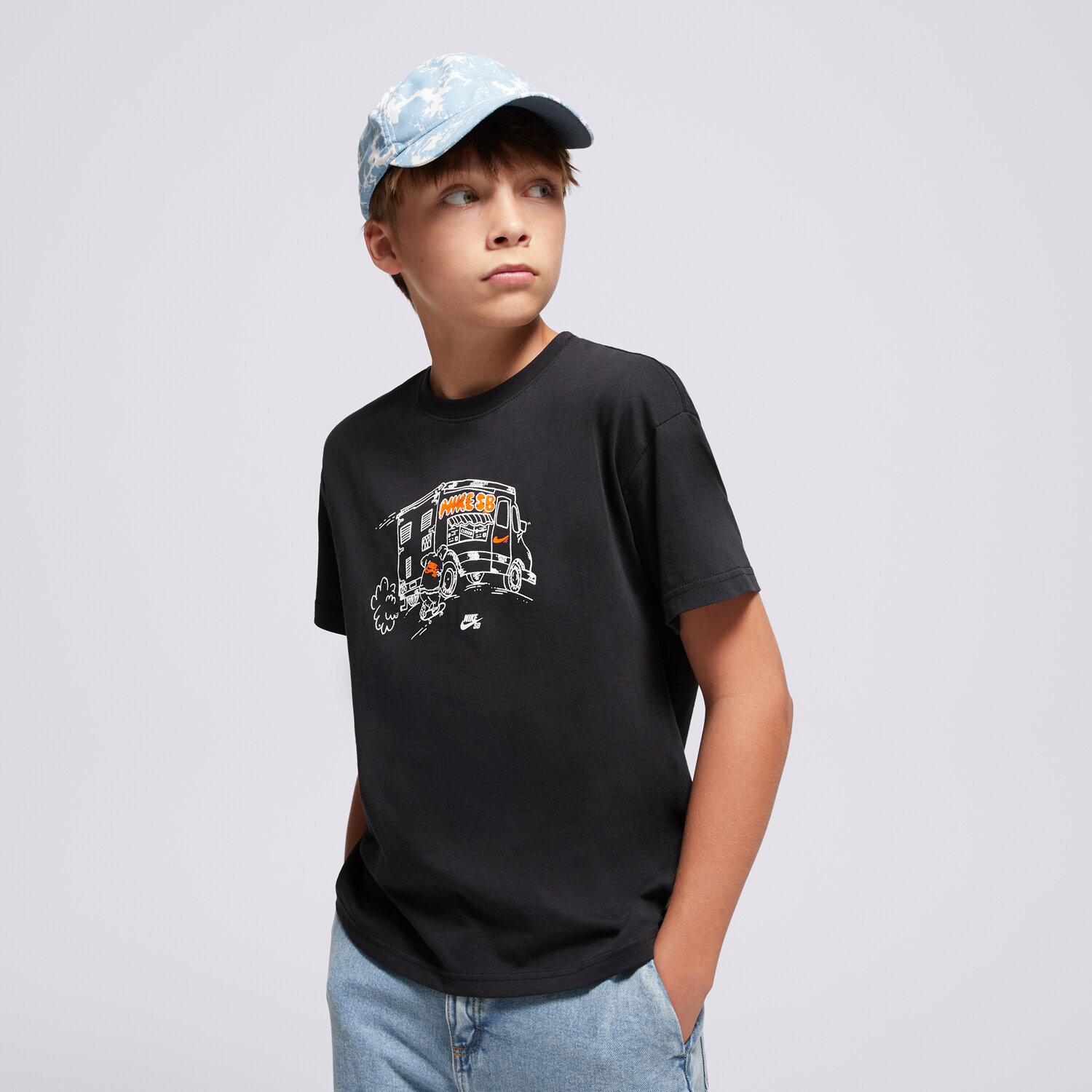 Koszulka, t-shirt dla dzieci NIKE T-SHIRT K NK SB TEE BOY HQ3226-010 ZIELONY
