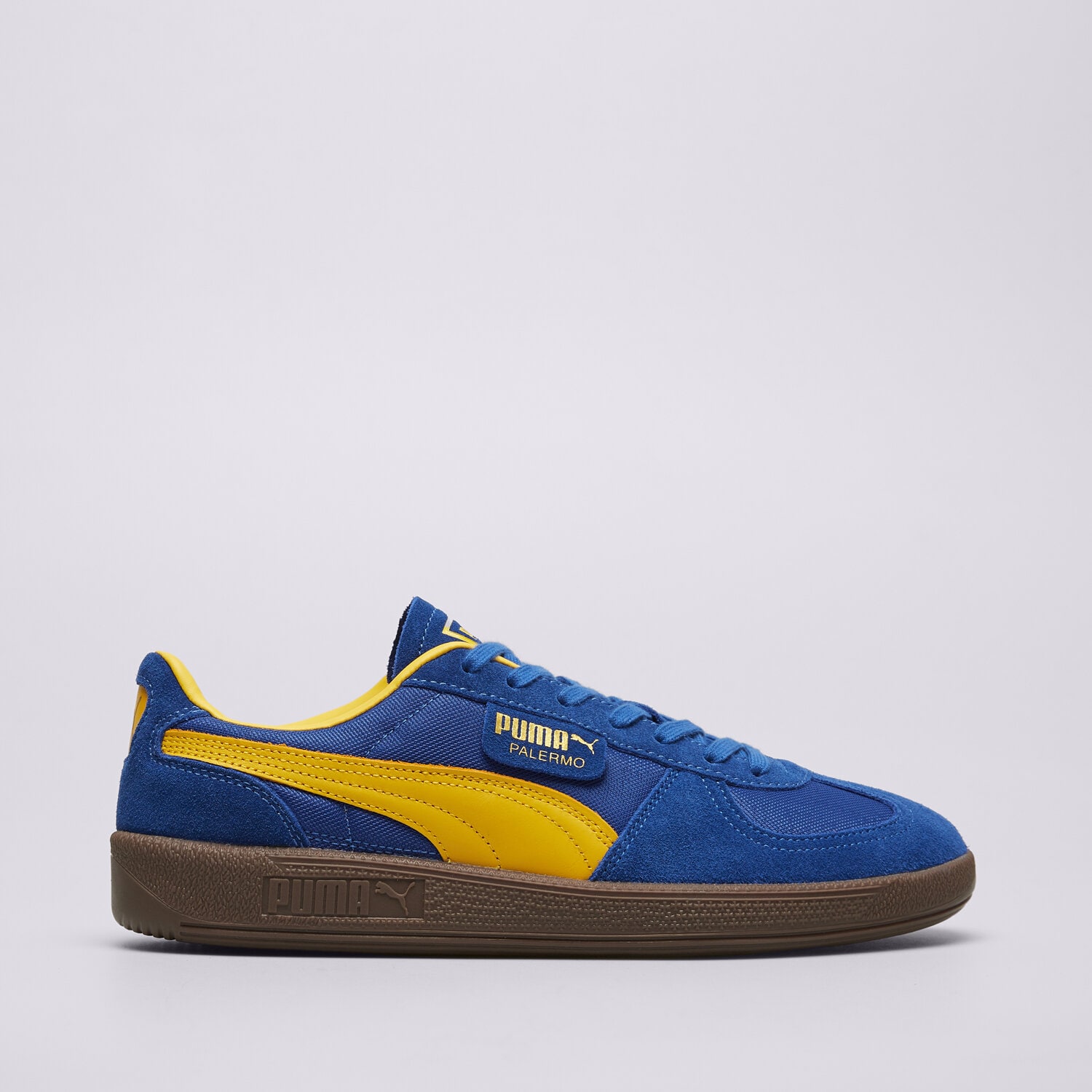 Buty sneakersy męskie PUMA PALERMO VINTAGE UPDATE 40136402 NIEBIESKI